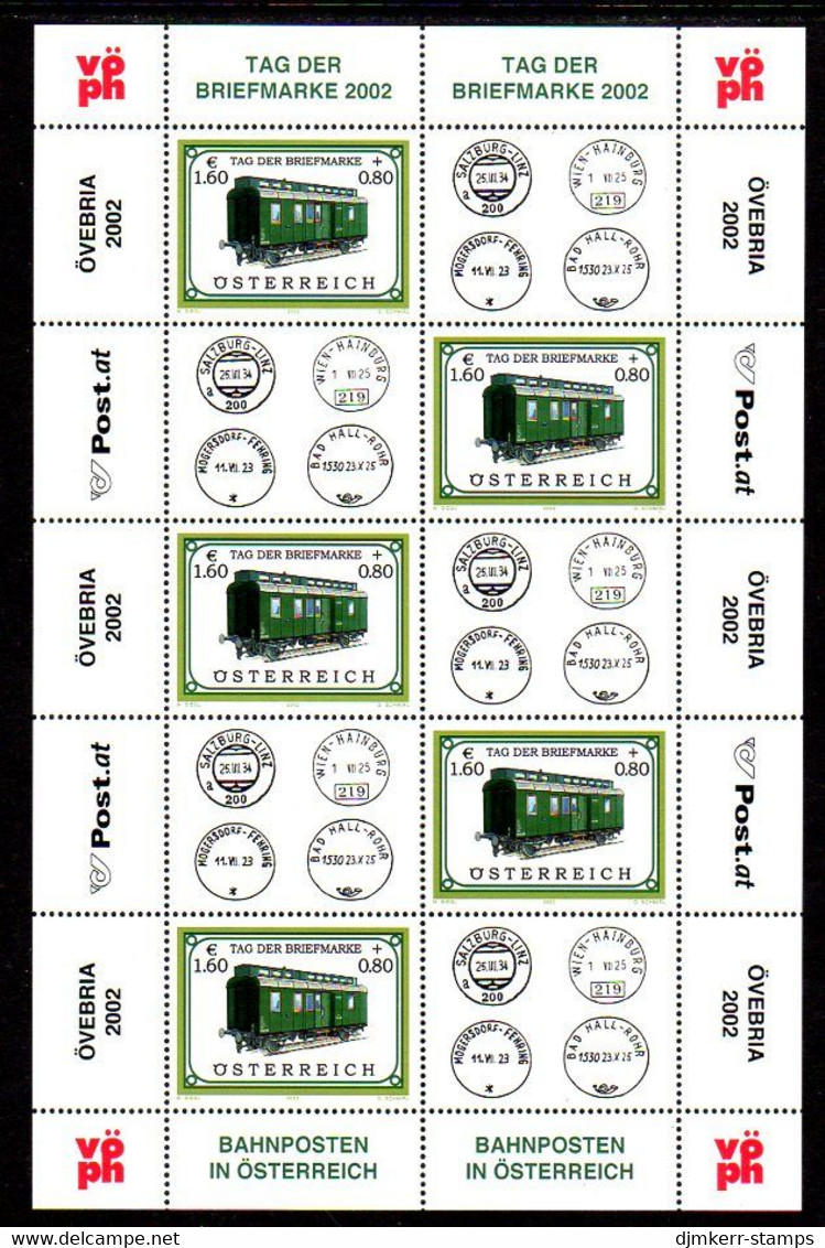 AUSTRIA 2002 Stamp Day Sheetlet, MNH / **.  Michel 2380 Kb - Blokken & Velletjes