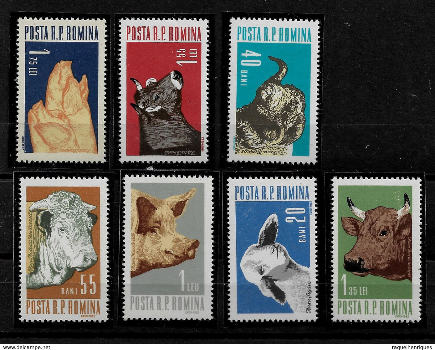 ROMANIA - 1962 Domestic Animals MNH (STB6#32) - Farm