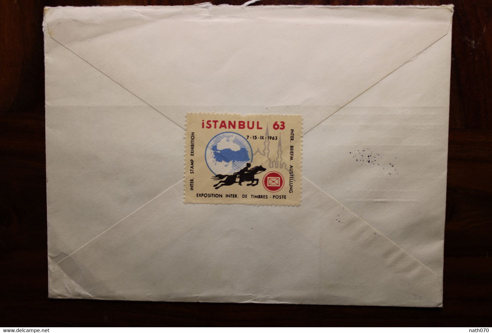 1963 Turquie Türkei Air Mail Cover Enveloppe Paire Recommandé Par Avion Allemagne Voir Dos - Covers & Documents