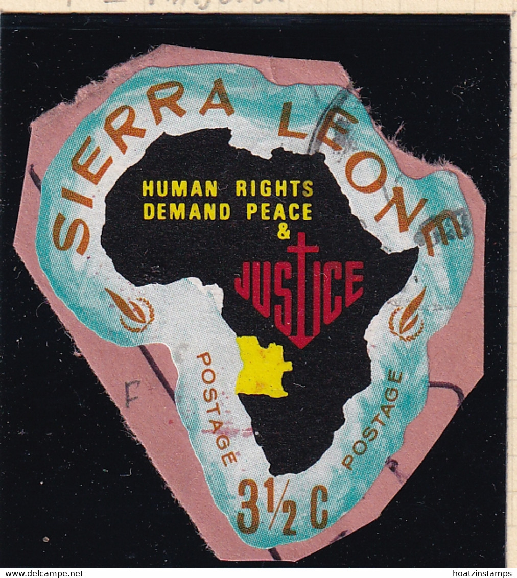 Sierra Leone: 1968   Human Rights Year    SG446   3½c  [F - Angola]   Used - Sierra Leone (1961-...)