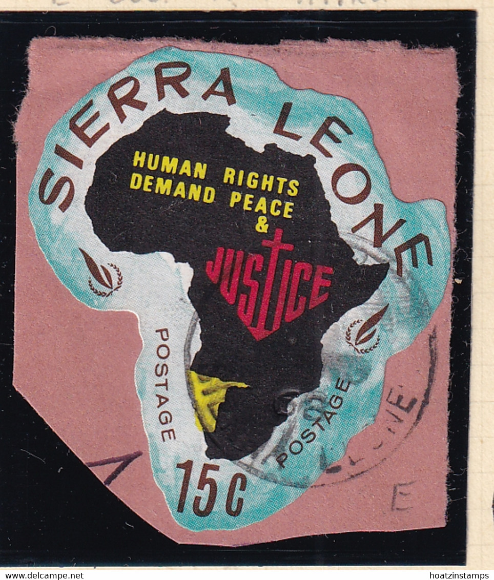 Sierra Leone: 1968   Human Rights Year    SG449   15c  [E - South West Africa]   Used - Sierra Leone (1961-...)