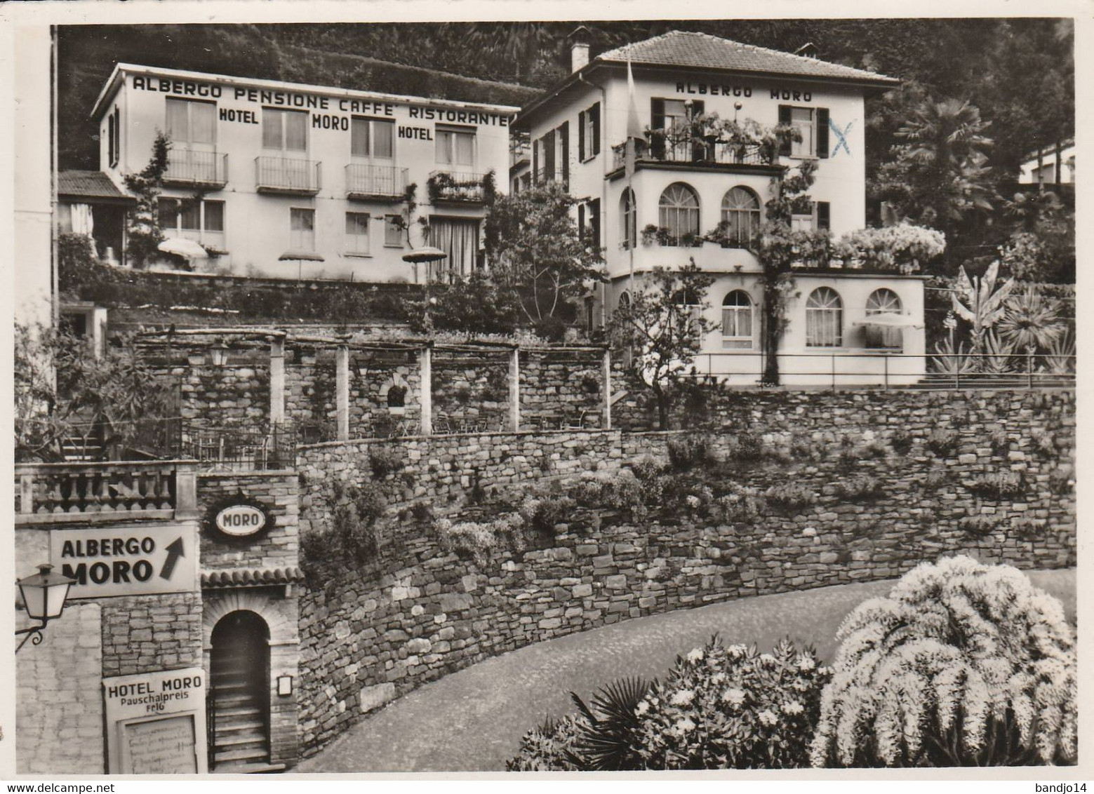 Ascona  - Hotel Albergo MORO  - Scan Recto-verso - Ascona