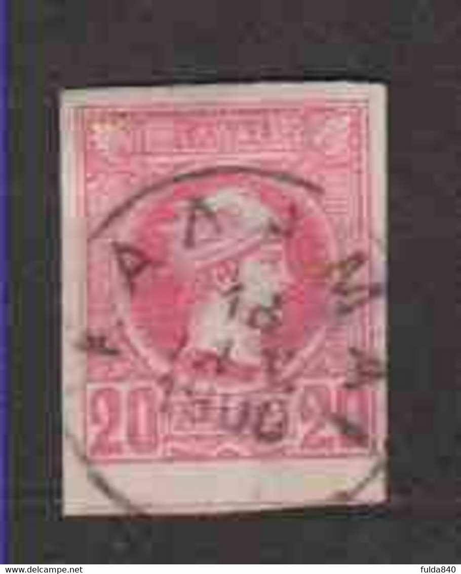 GRECE (Y&T) 1886/88 - N°59  *  Impression De Malines *    20 L. Obli () - Unused Stamps