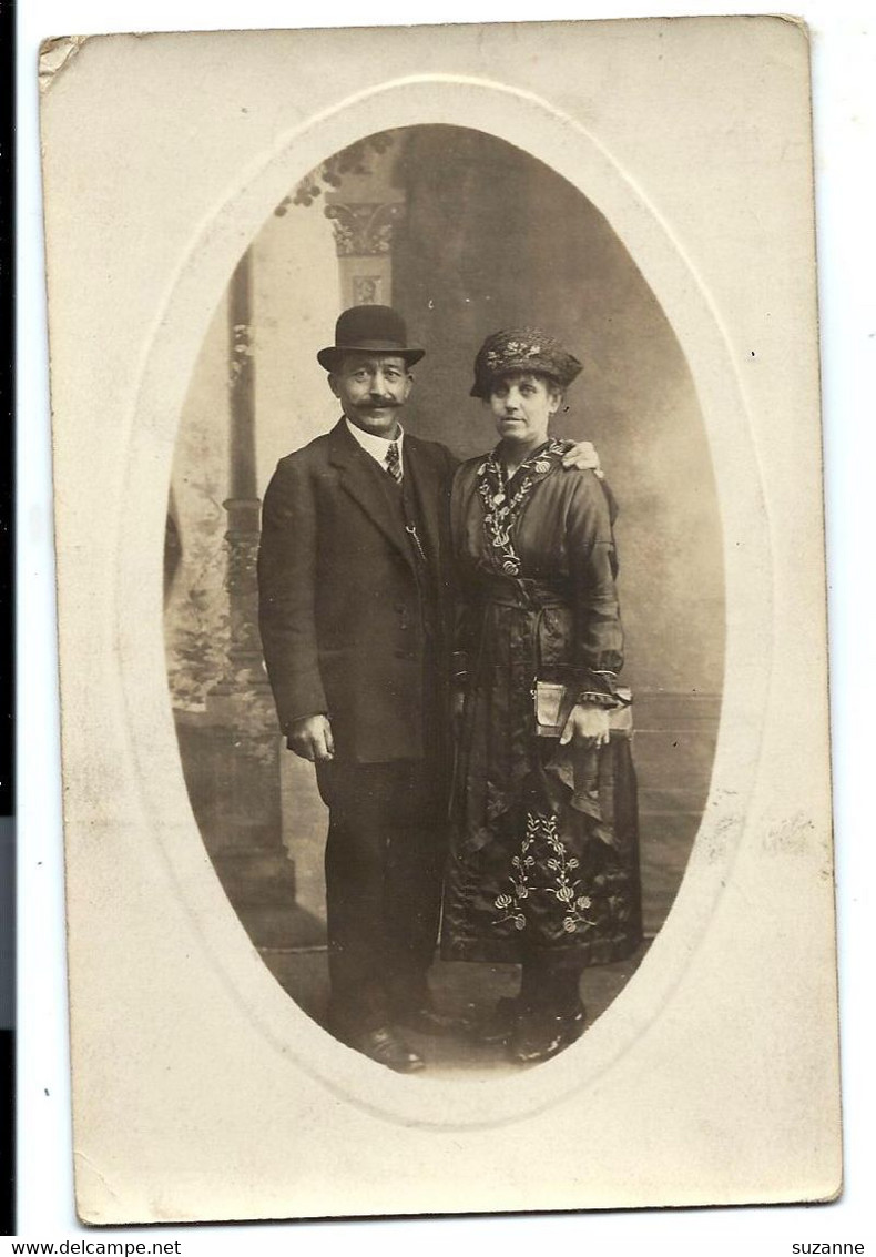 Mr Et Mme RICHARTE - CARTE PHOTO - Genealogie