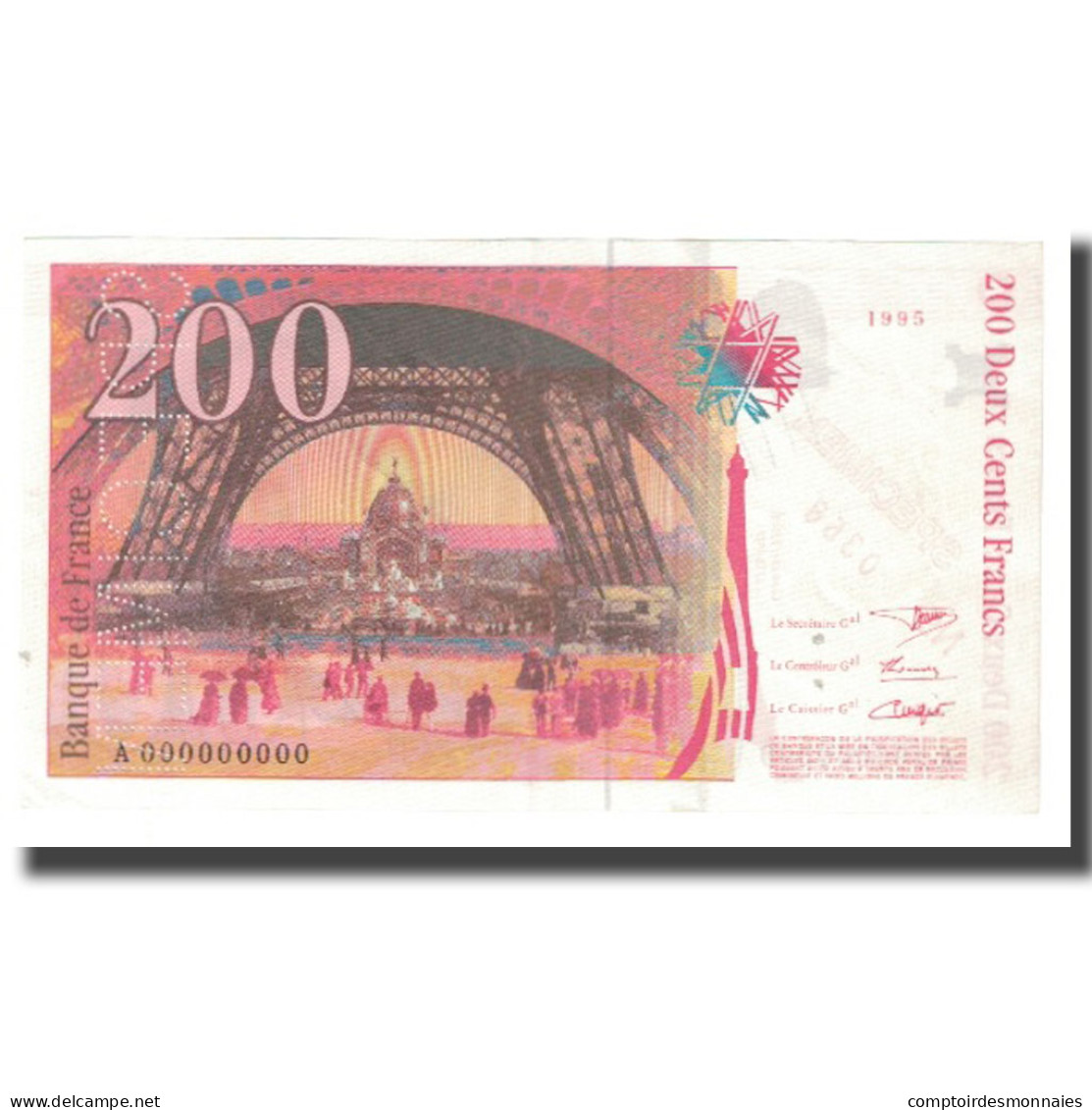 France, 200 Francs, 1995, BRUNEEL, BONARDIN, VIGIER, Specimen, NEUF - 200 F 1995-1999 ''Eiffel''