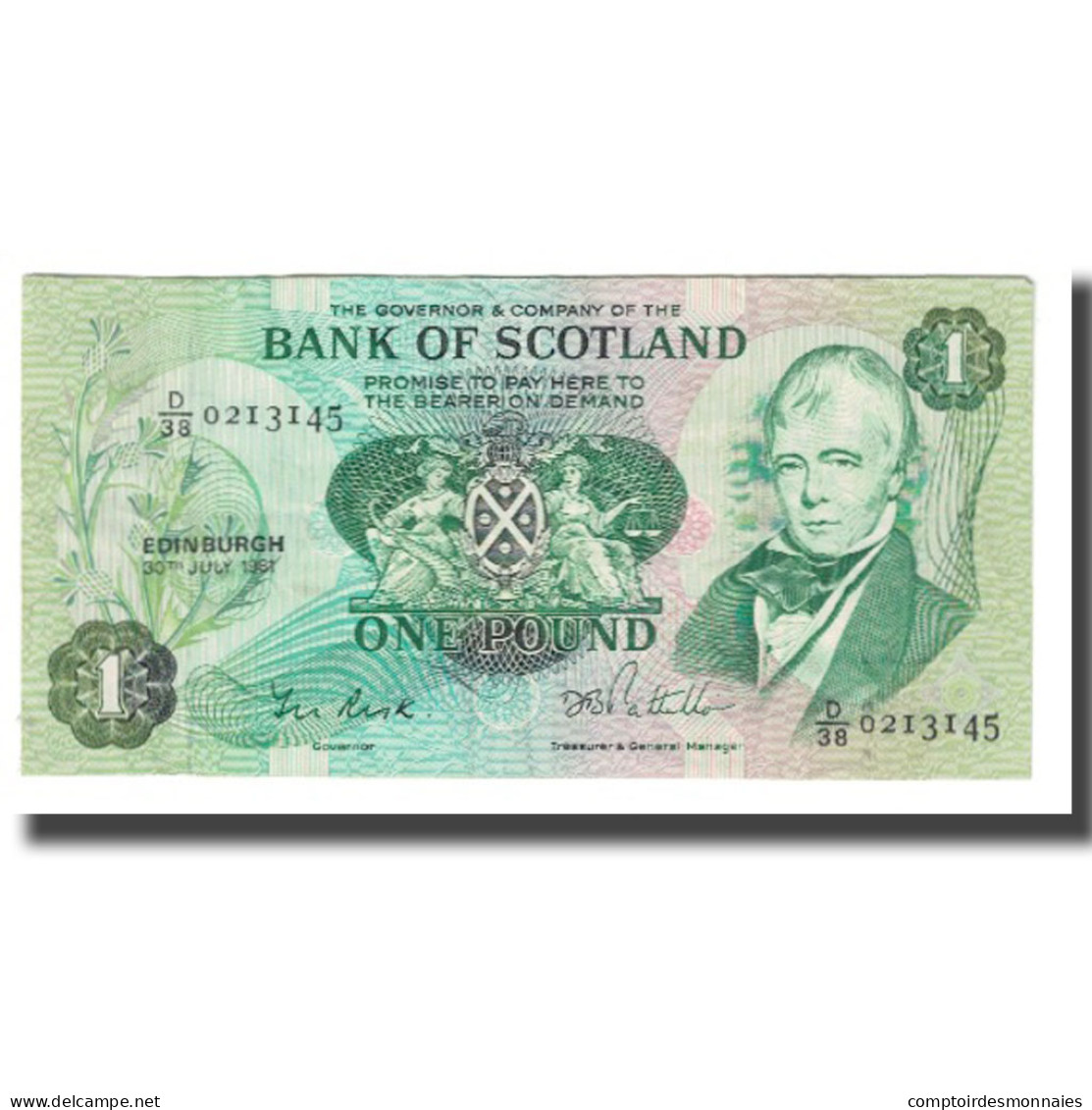 Billet, Scotland, 1 Pound, 1981, 1981-07-30, KM:111d, NEUF - 1 Pound