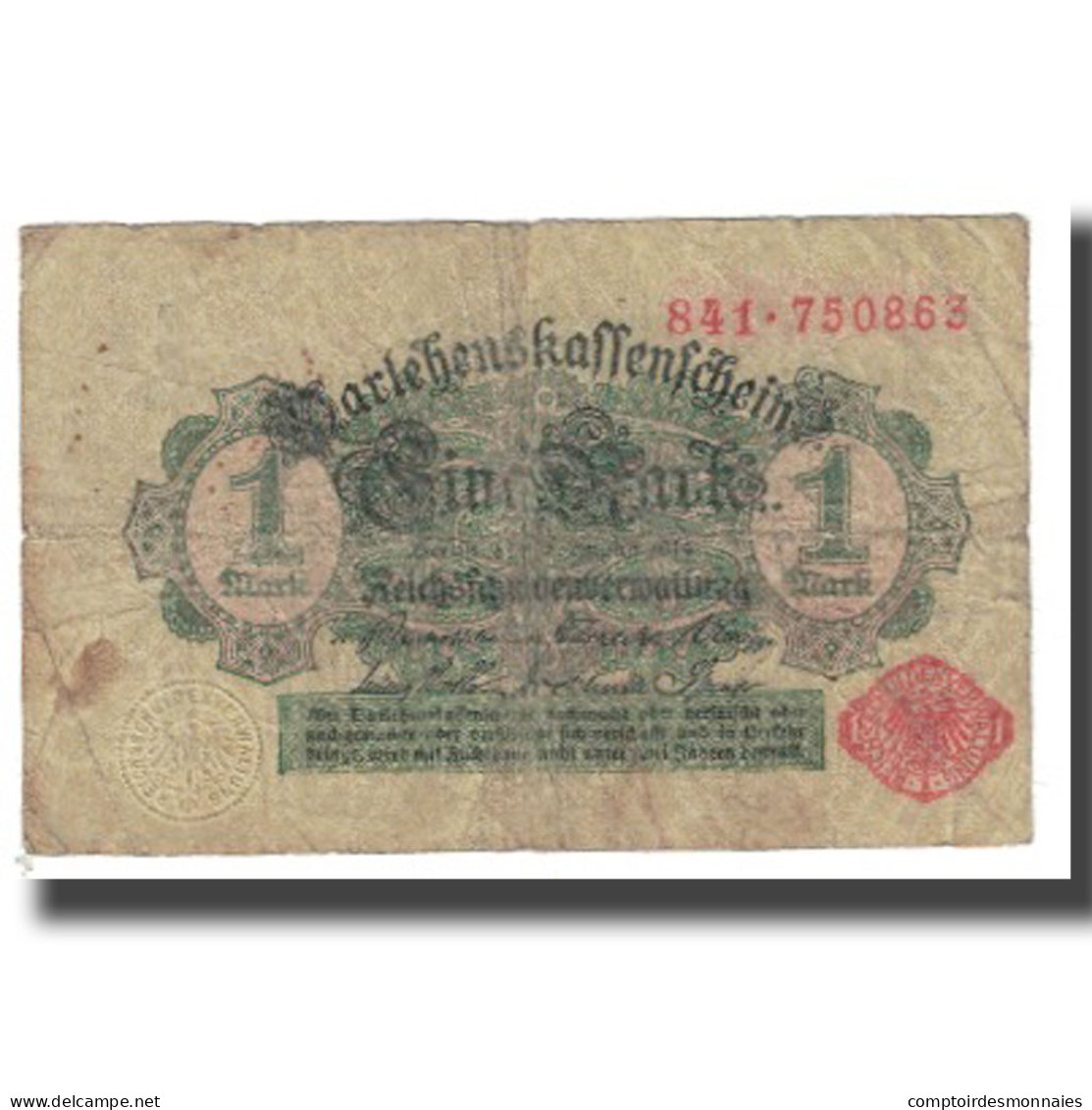 Billet, Allemagne, 1 Mark, 1914, 1914-08-12, KM:51, TB - Administration De La Dette