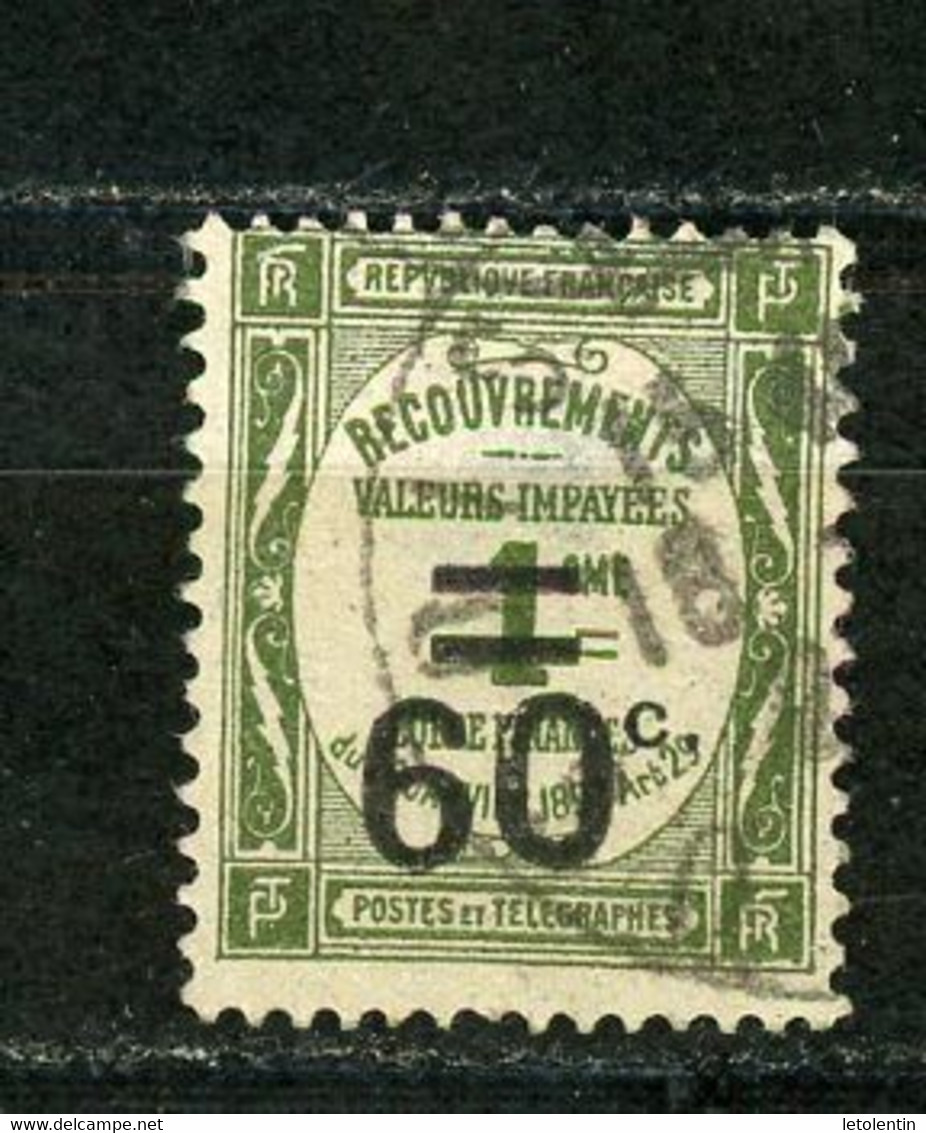 FRANCE - TAXE  - N° Yvert 52 Obl - 1859-1959 Used