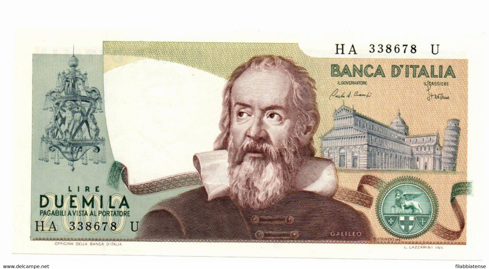 Italia - 2.000 Lire 1983 Galilei    ---- - 2.000 Lire