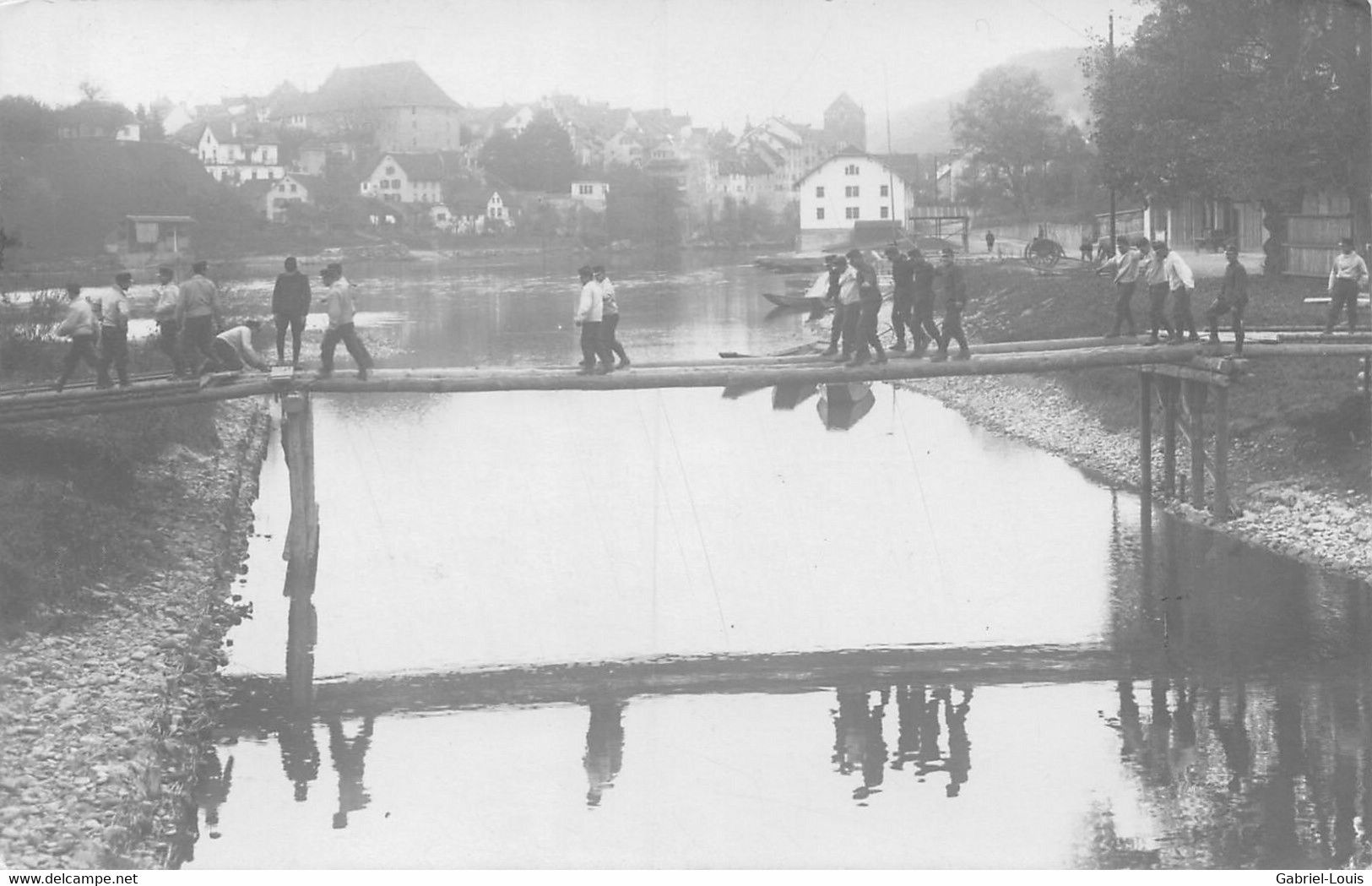 Carte-Photo - Brugg Sapeurs - Pontonniers - Militaria - Schweizer Armee - Brugg