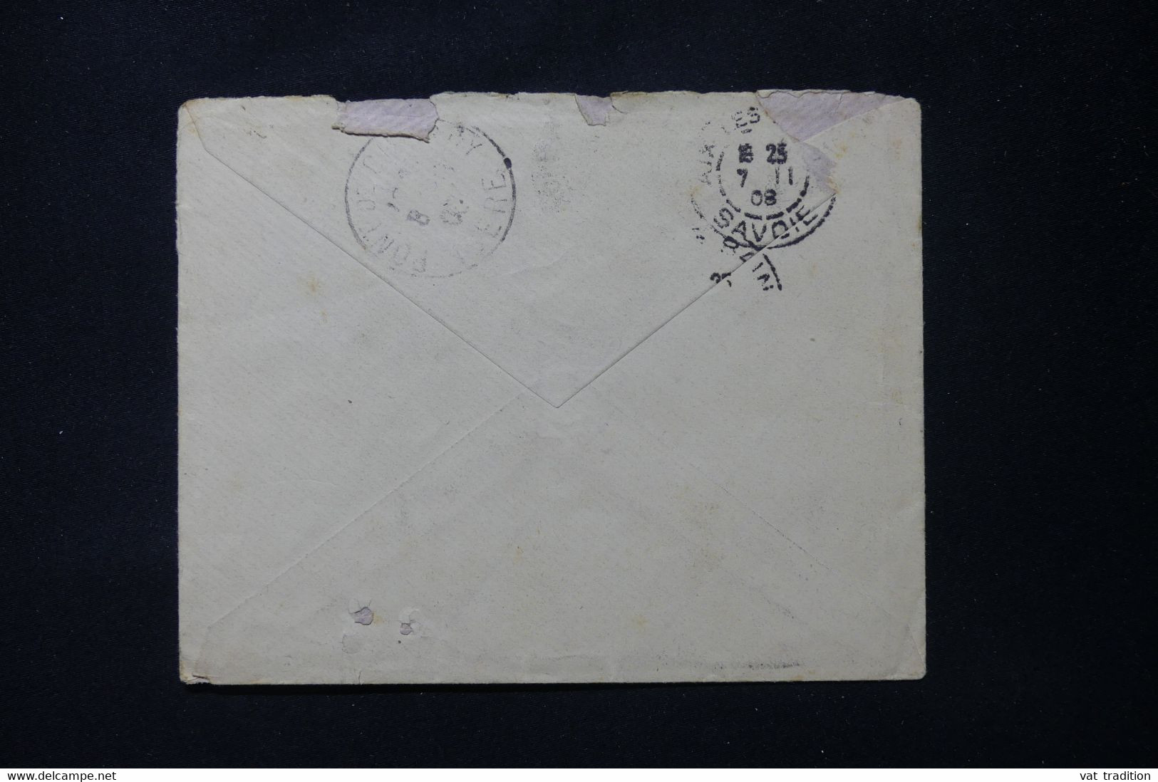 MONACO - Enveloppe Pour Lle Château De Marlioz Et Redirigé Vers Charvieux En 1908 - L 88626 - Covers & Documents