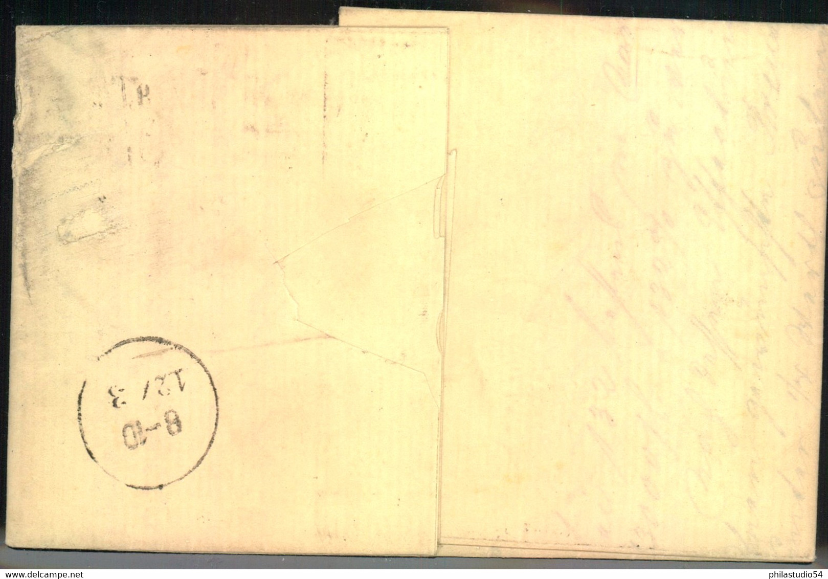 1871, 1/3 Groschen, Senkrechter 3-er-Streifen Auf Brief Mit Besserem Ra3 "BERLIN POST EXP. 9 POTSDAM. BAHNH." - Lettres & Documents