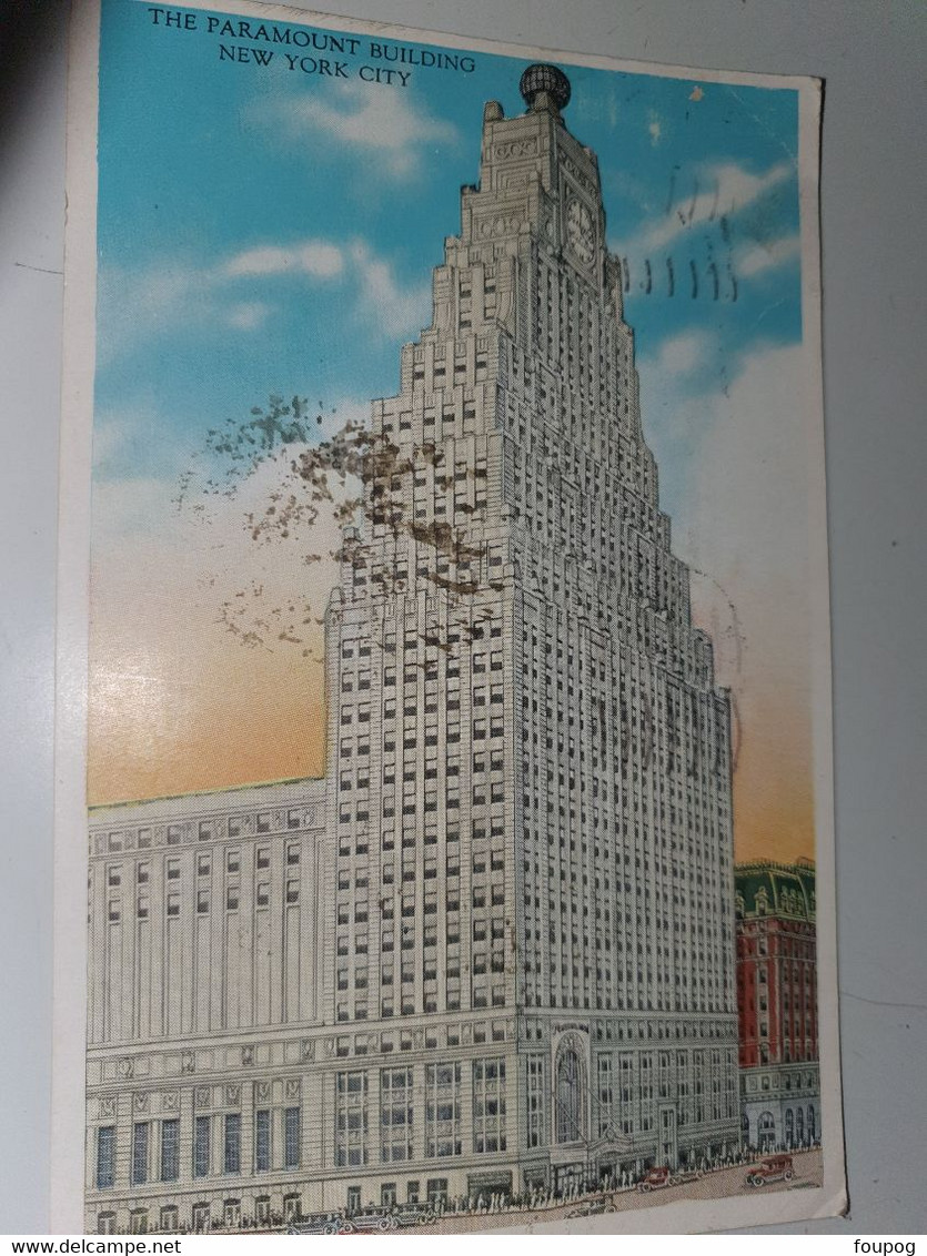 NEW YORK PARAMOUNT BUILDING ECRITE 1932 - Time Square