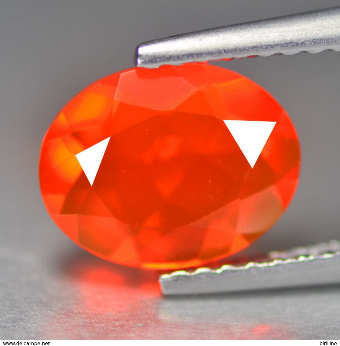 4551 - Opale Di Fuoco  Arancione - Taglio Ovale Ct. 0,84 - Opal