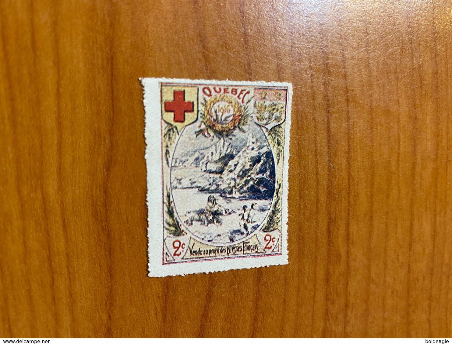 Vignette - Québec - Croix Rouge /militaire - Red Cross