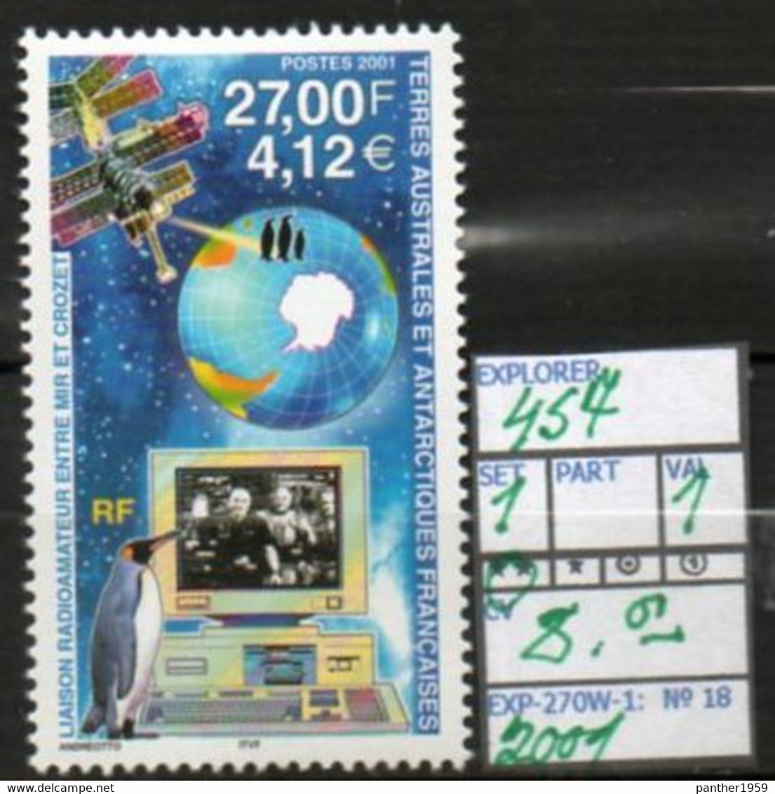 OCEANIA>FRENCH ANTARTIC#T.A.A.F.#EXPLORING ARTIC-POLAR# MNH** (EXP-270W-1 (18) - Research Programs
