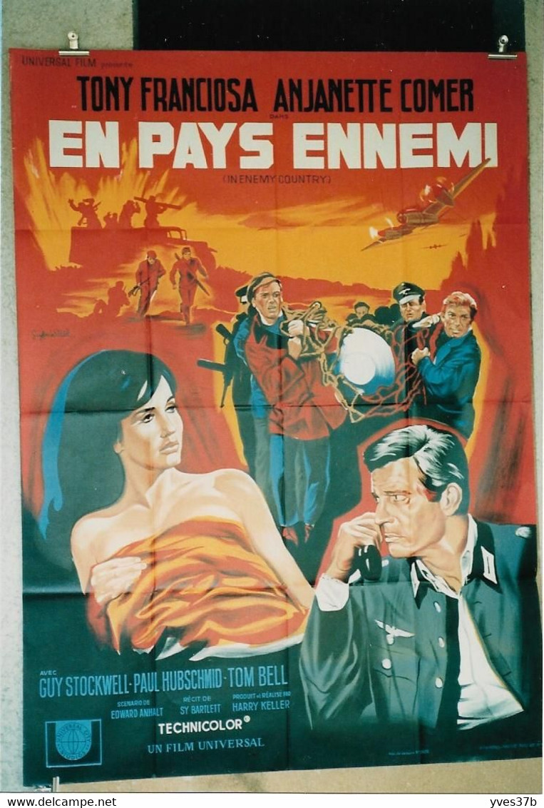 "En Pays Ennemi" T. Franciosa, A. Comer...1968 - 60x80 - TTB - Plakate & Poster