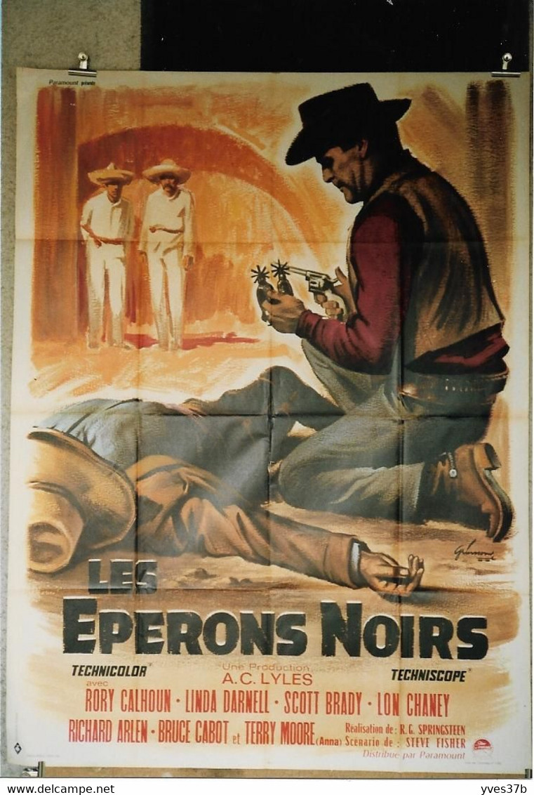 "Les Éperons Noirs" R. Calhoun, L. Darnel...1965 - 60x80 - TTB - Posters