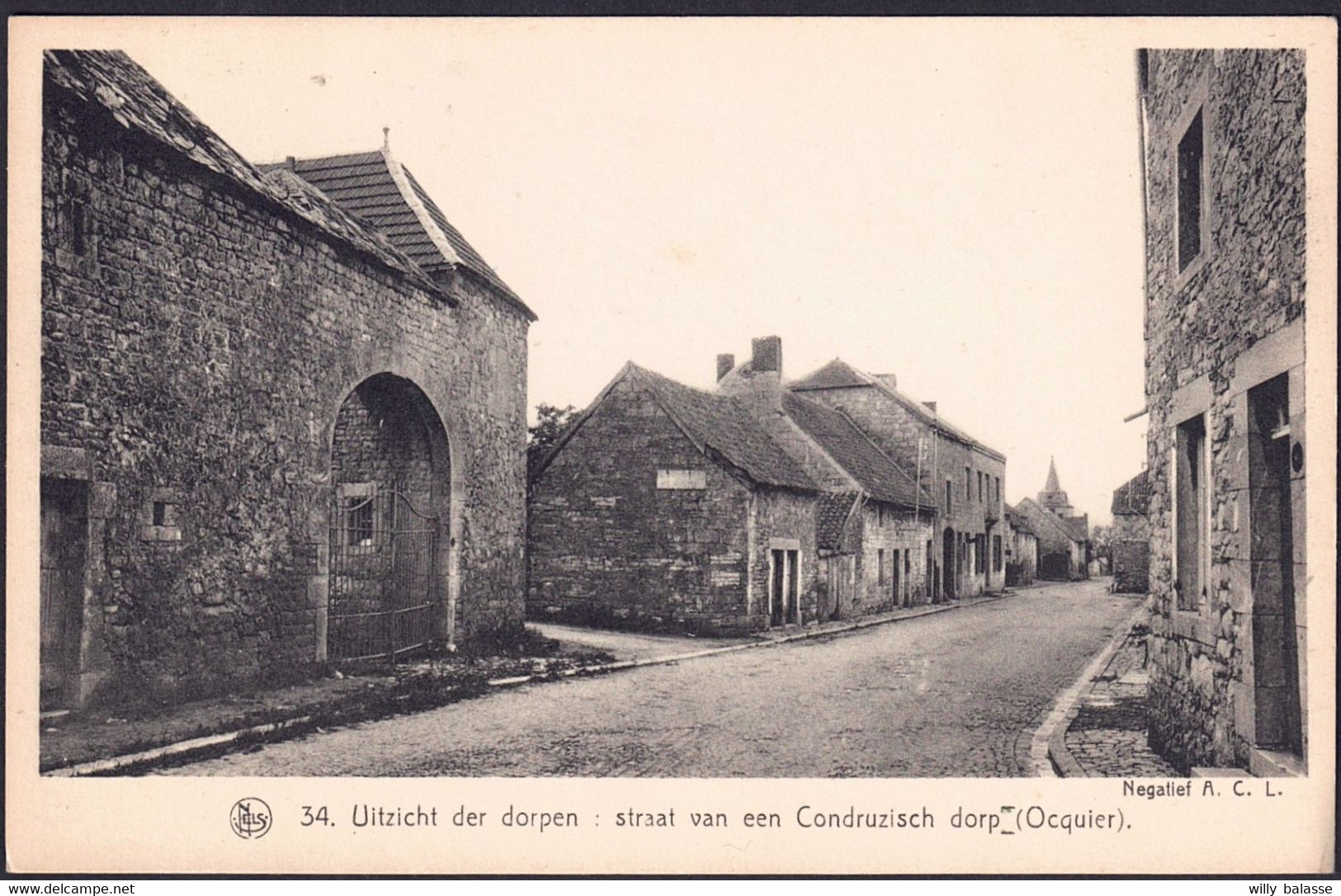 +++ CPA - OCQUIER - Uitzicht Der Dorpen : Straat Van Een Condruzisch Dorp  // - Clavier