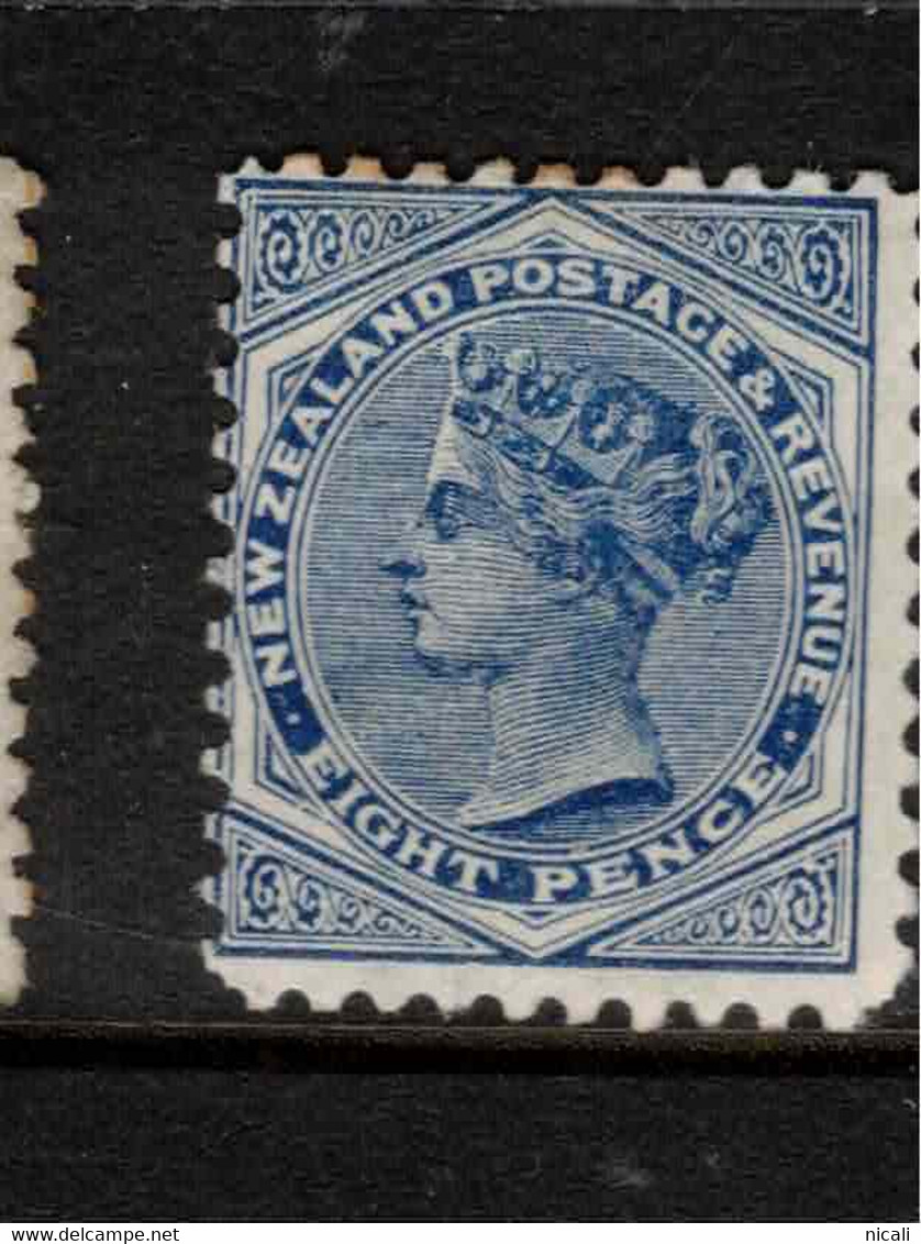 NZ 1882 8d Blue P11 SG 244 HM #BJU49 - Ungebraucht