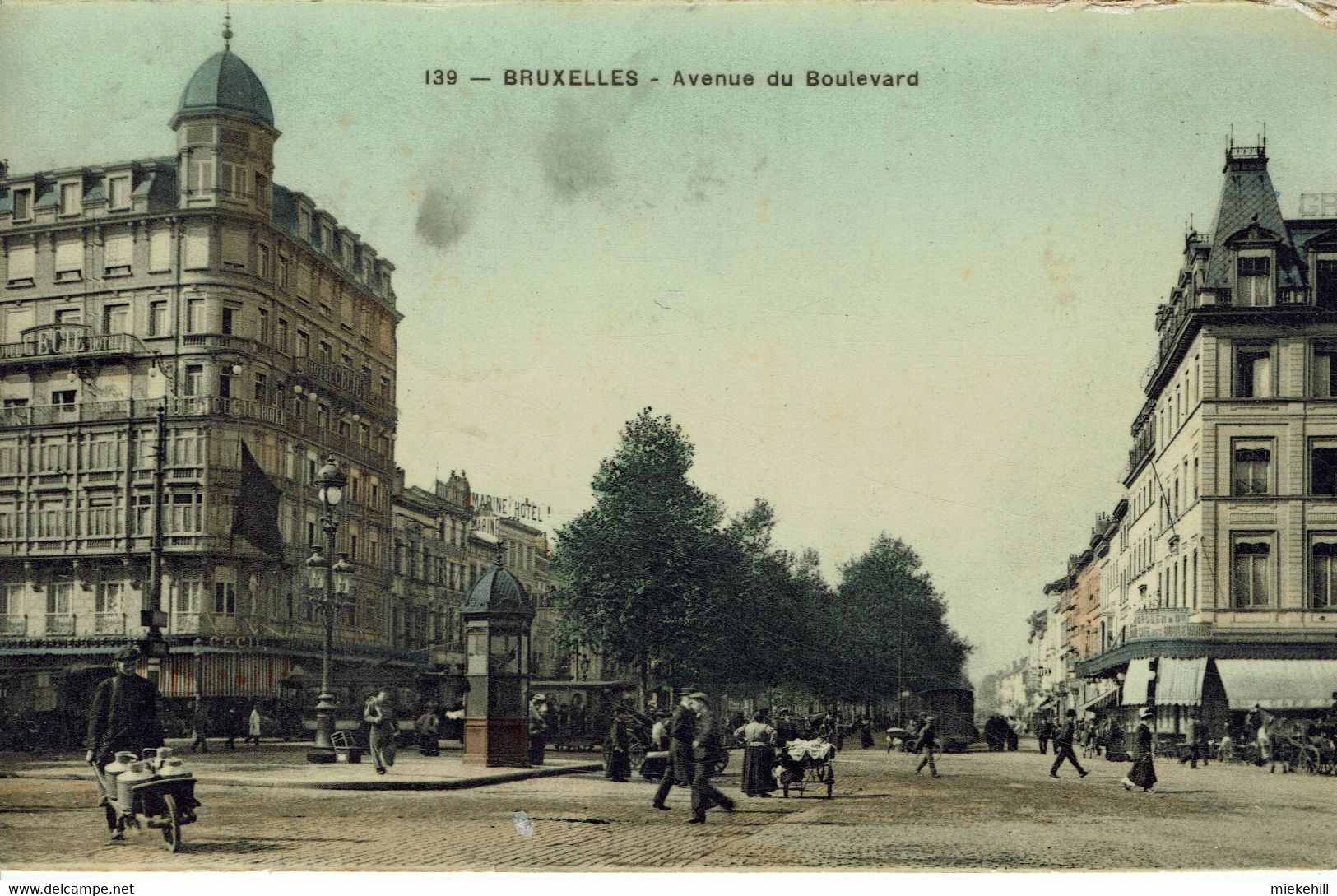 BRUXELLES-AVENUE DU BOULEVARD-HOTEL CECIL-HOTEL MARINE- - Cafés, Hôtels, Restaurants