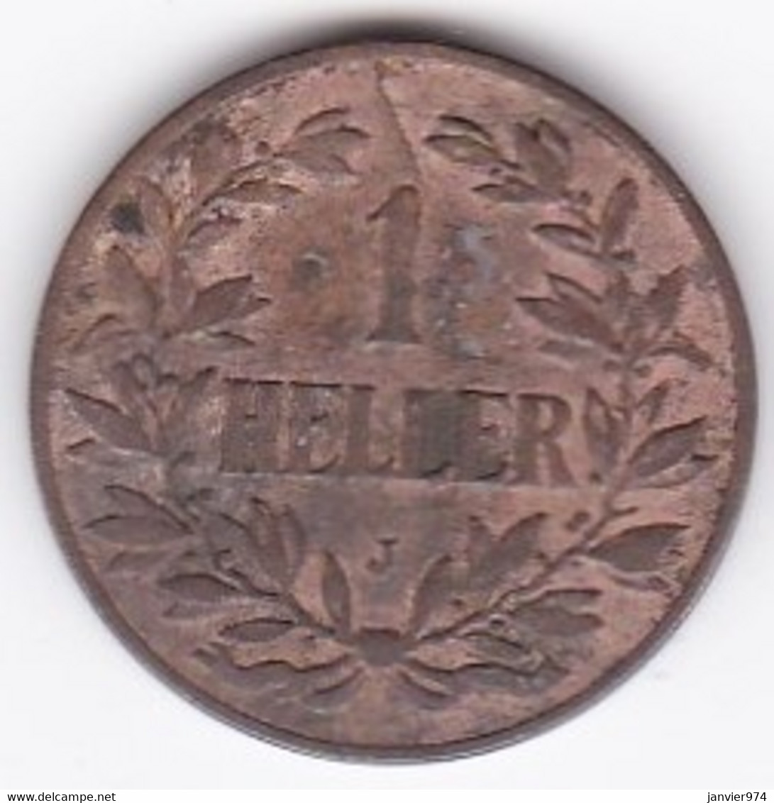 German East Africa. 1 Heller 1908 J . KM# 7 - Afrique Orientale Allemande