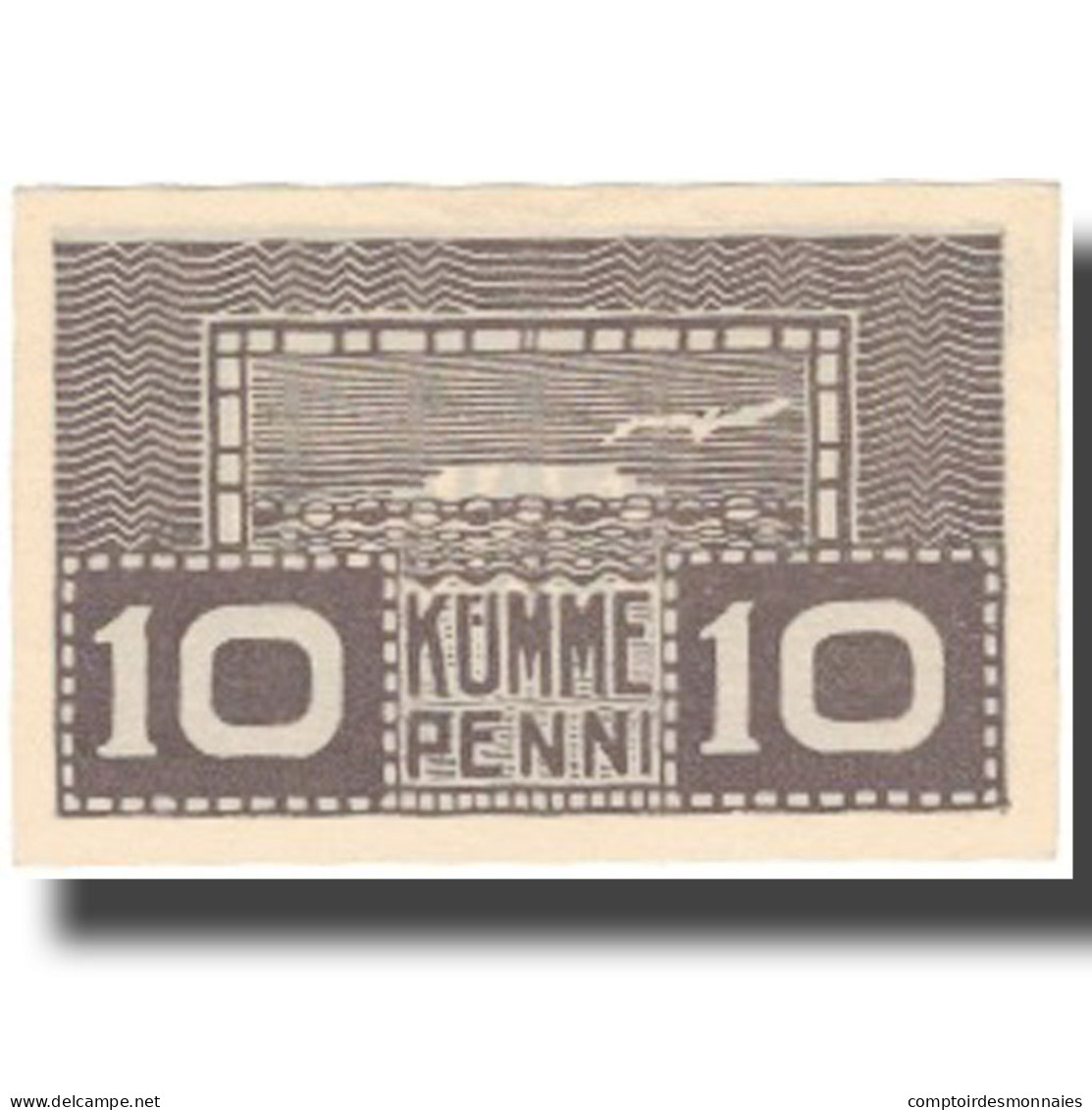 Billet, Estonia, 10 Penni, Mer, KM:40b, SPL+ - Estonie