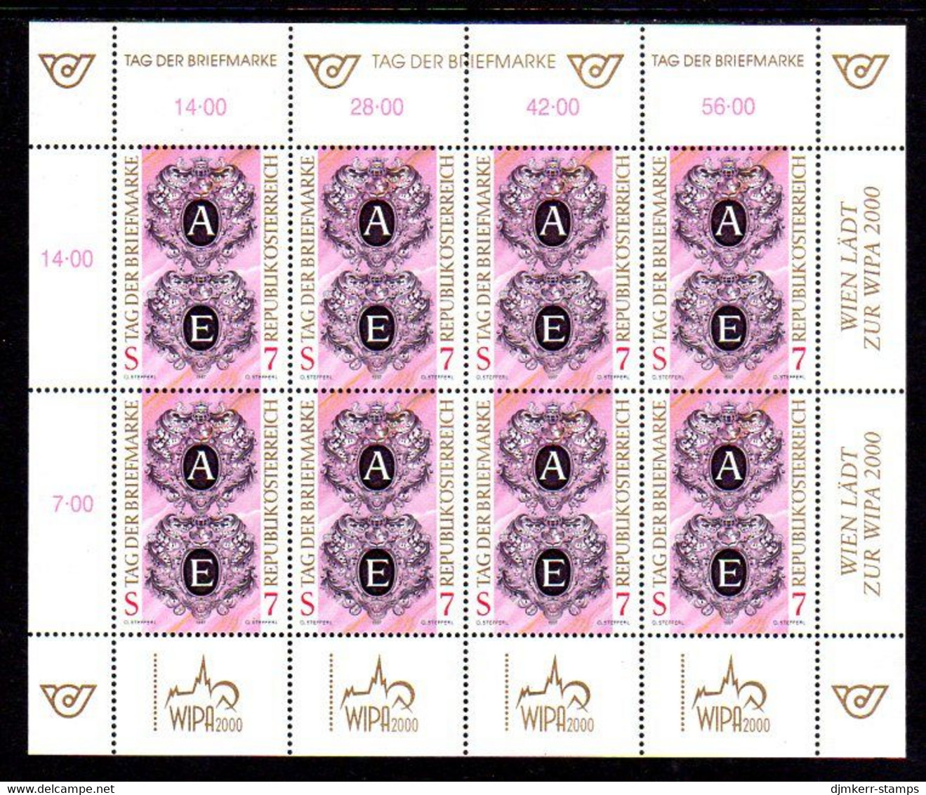 AUSTRIA 1997 Stamp Day Sheetlet, MNH / **.  Michel 2220 Kb - Blocs & Feuillets