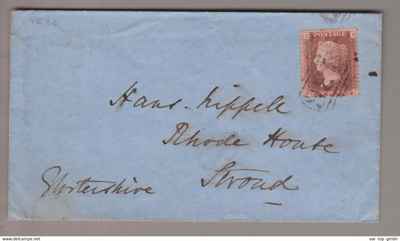 Grossbritannien 1865-03-18 (Brixham) Brief Nach Stroud Mit 1 P. Pl 92 - Briefe U. Dokumente