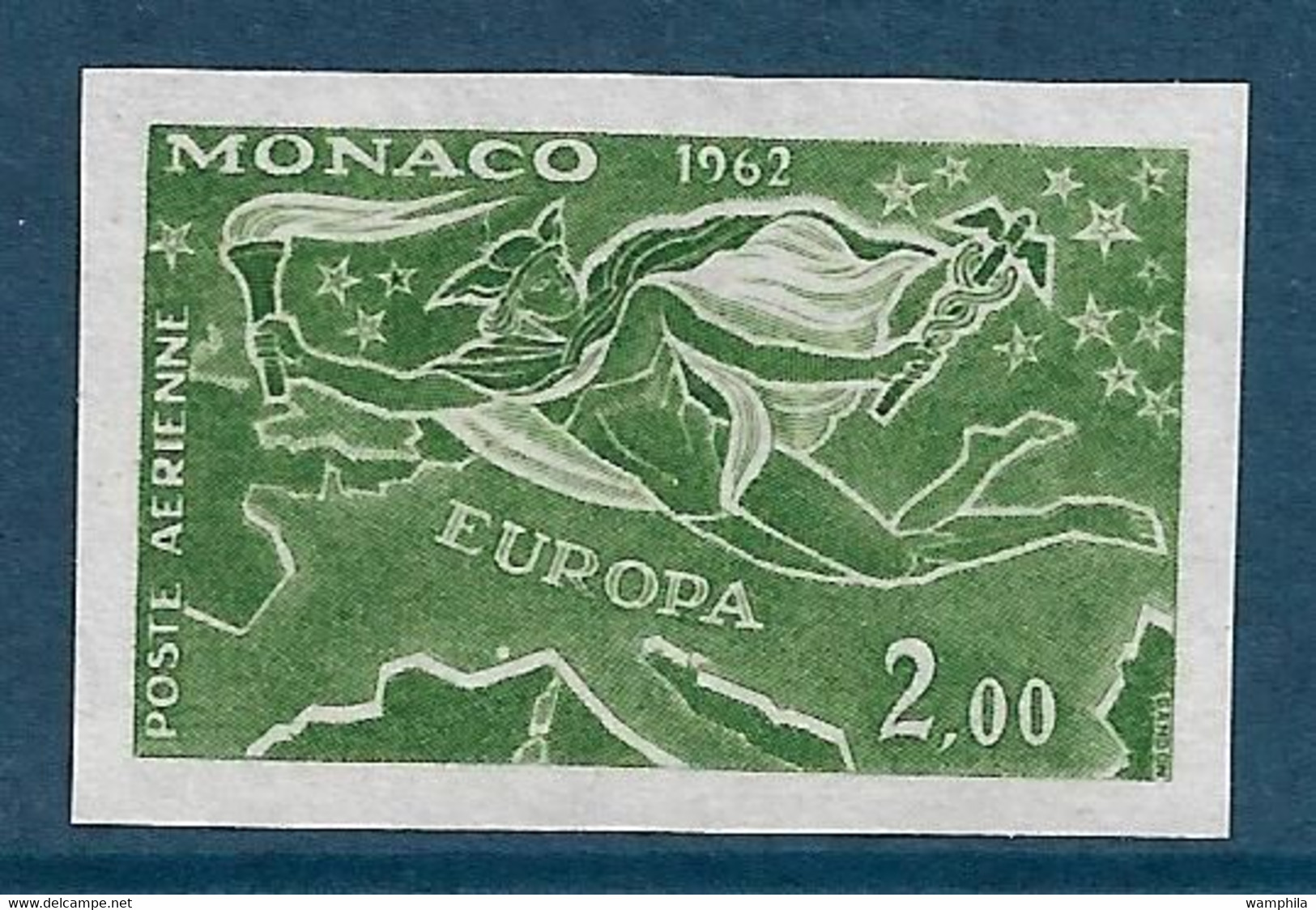 Monaco Essai De Couleur Non Dentelé P.A N°79** - Plaatfouten En Curiosa