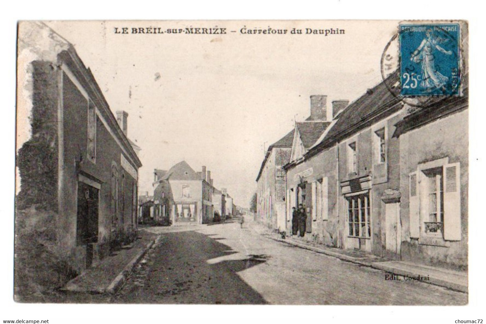 (72) 416, Le Breil Sur Merize, Coudrai, Carrefiour Du Dauphin, état - Altri & Non Classificati