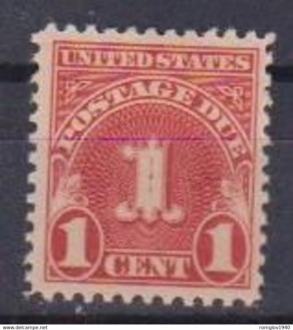 STATI UNITI D'AMERICA 1917-23 SEGNATASSE NUOVO TIPO SENZA FILIGRANA DENT.11 UNIF. 53 MLH VF - Unused Stamps