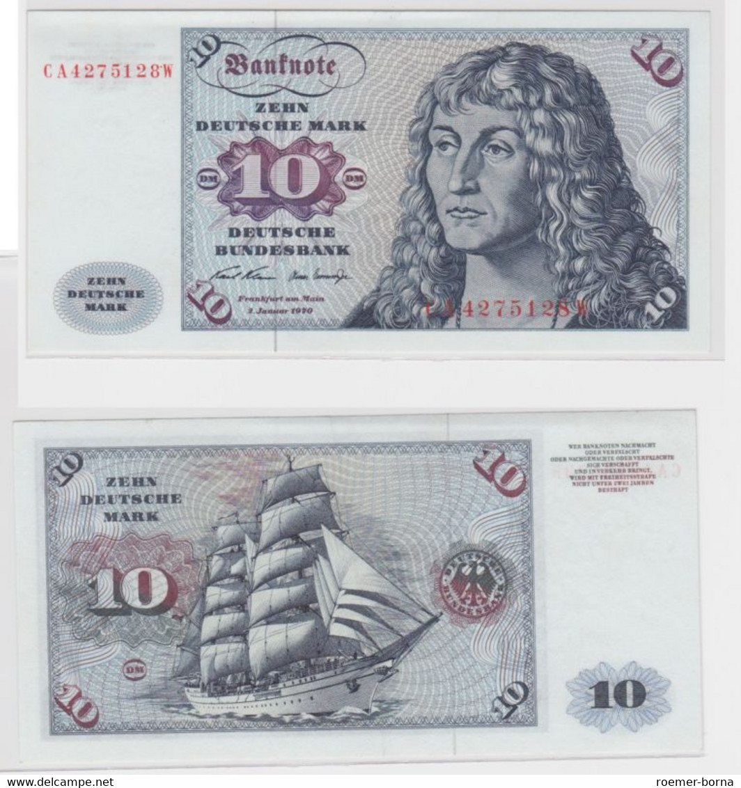 T144569 Banknote 10 DM Deutsche Mark Ro. 270a Schein 2.Jan. 1970 KN CA 4275128 W - 10 Deutsche Mark