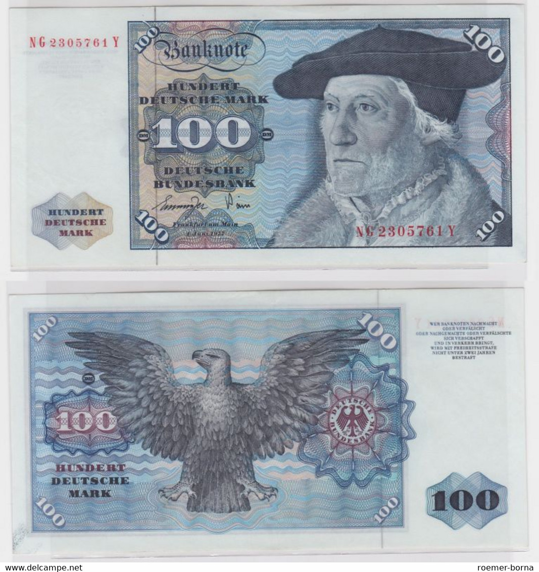 T145157 Banknote 100 DM Deutsche Mark Ro 278a Schein 1.Juni 1977 KN NG 2305761 Y - 100 DM