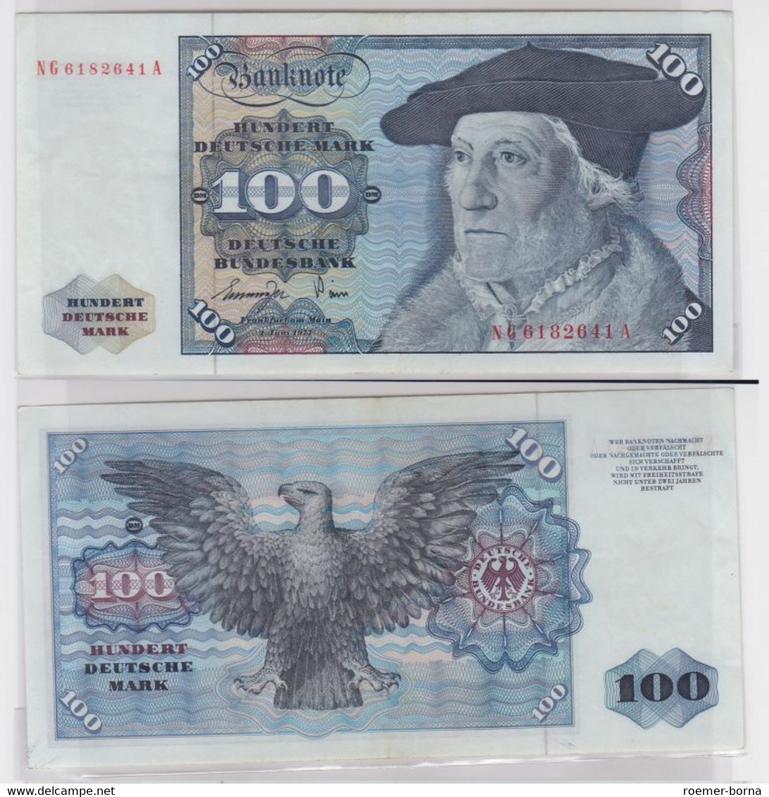 T146023 Banknote 100 DM Deutsche Mark Ro 278a Schein 1.Juni 1977 KN NG 6182641 A - 100 Deutsche Mark