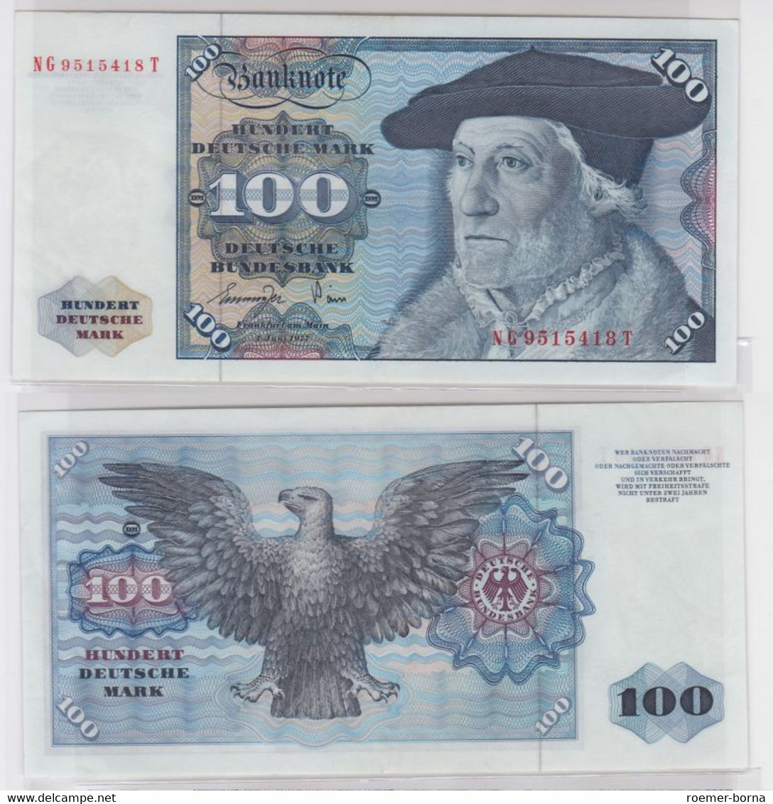 T146031 Banknote 100 DM Deutsche Mark Ro 278a Schein 1.Juni 1977 KN NG 9515418 T - 100 Deutsche Mark