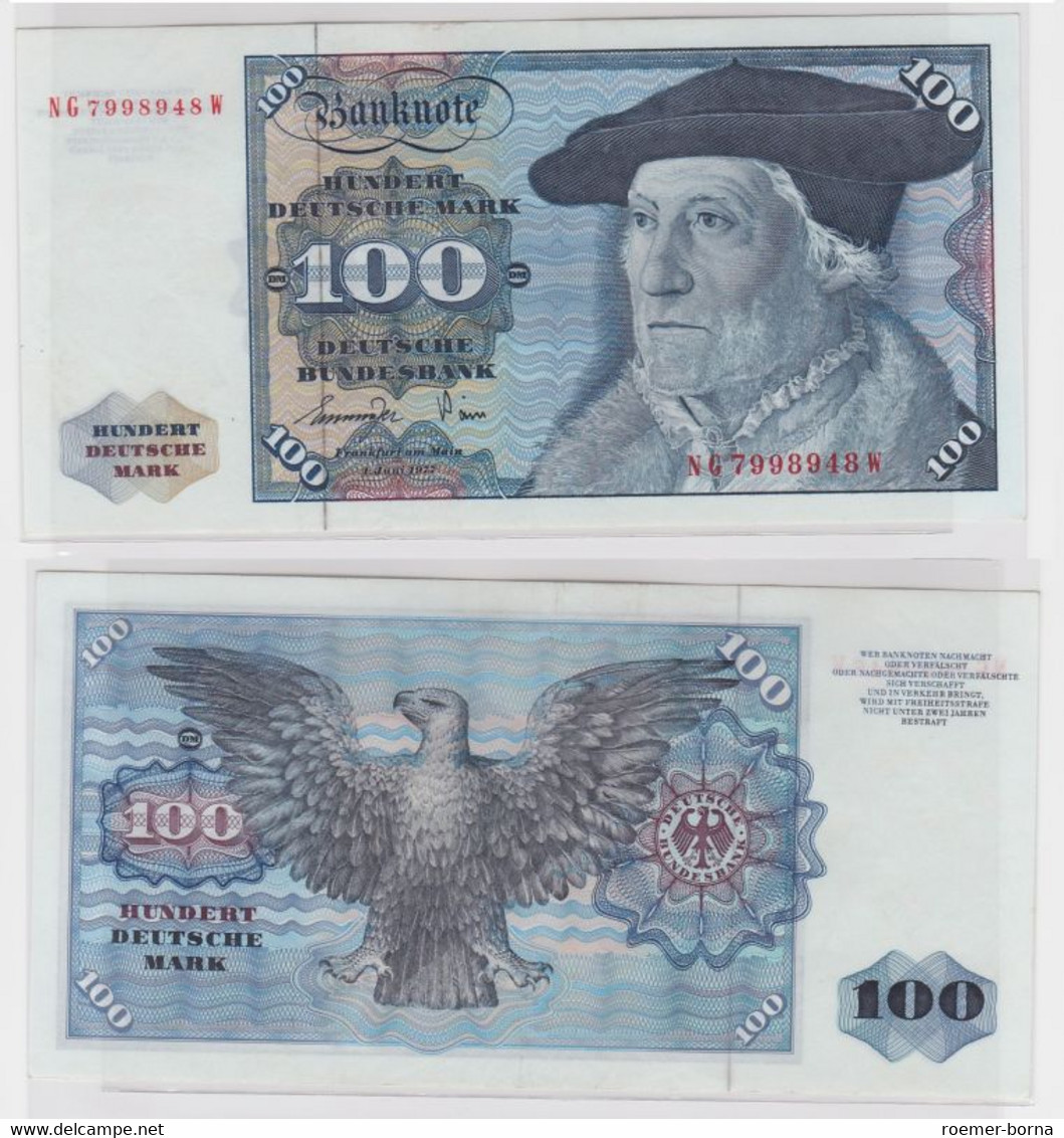 T146552 Banknote 100 DM Deutsche Mark Ro 278a Schein 1.Juni 1977 KN NG 7998948 W - 100 DM