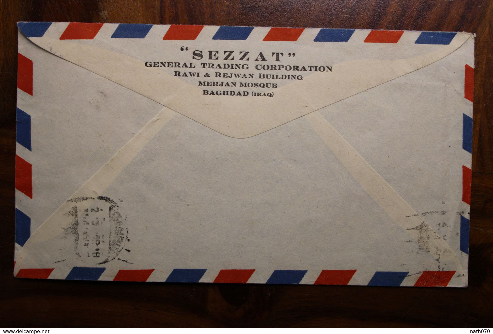 1948 Iraq Air Mail Cover Enveloppe Czechoslovakia Irak Bloc Registered Par Avion Recommandé Tchequie Kraslice - Iraq