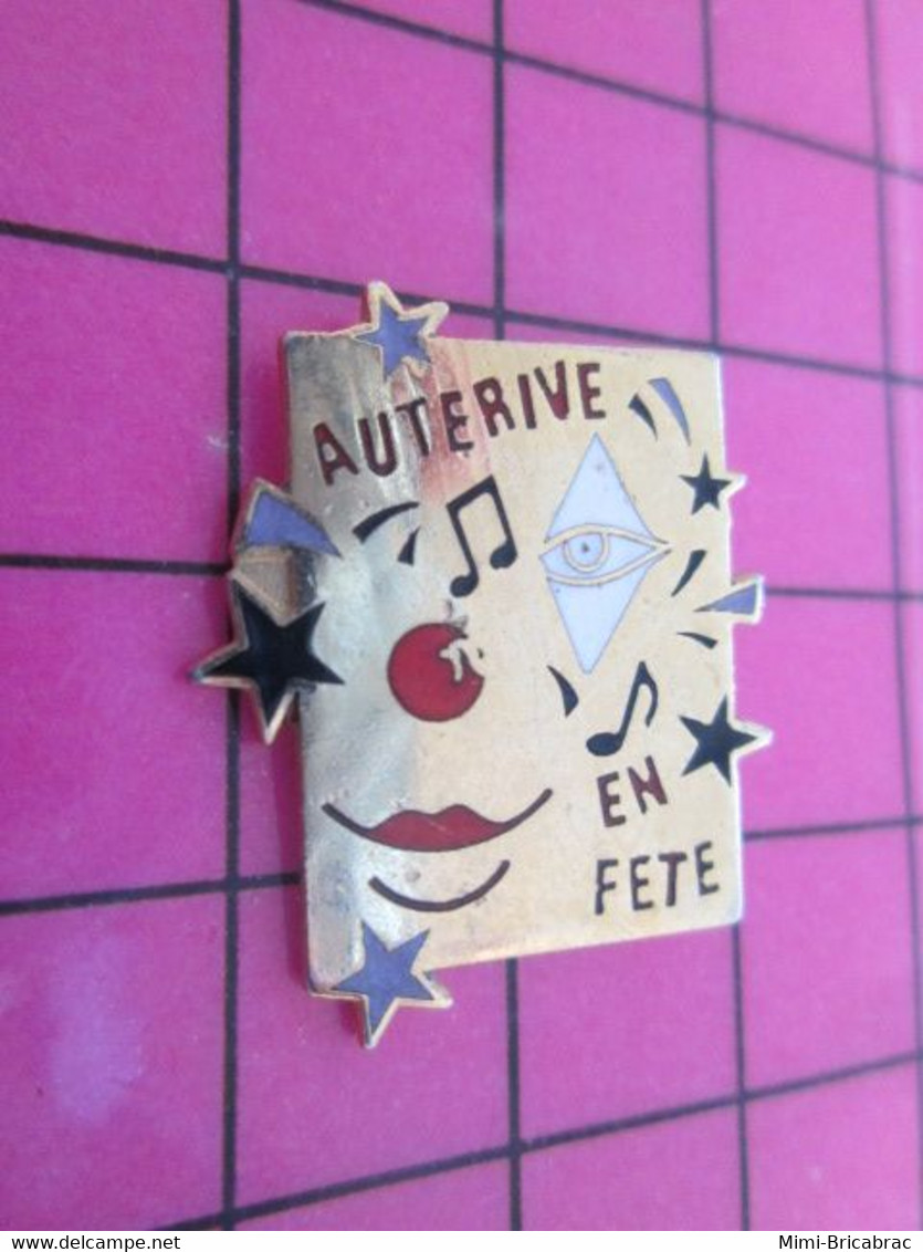 812b Pin's Pins / Beau Et Rare : Thème VILES / CLOWN MUSIQUE AUTERIVE EN FETE - Städte