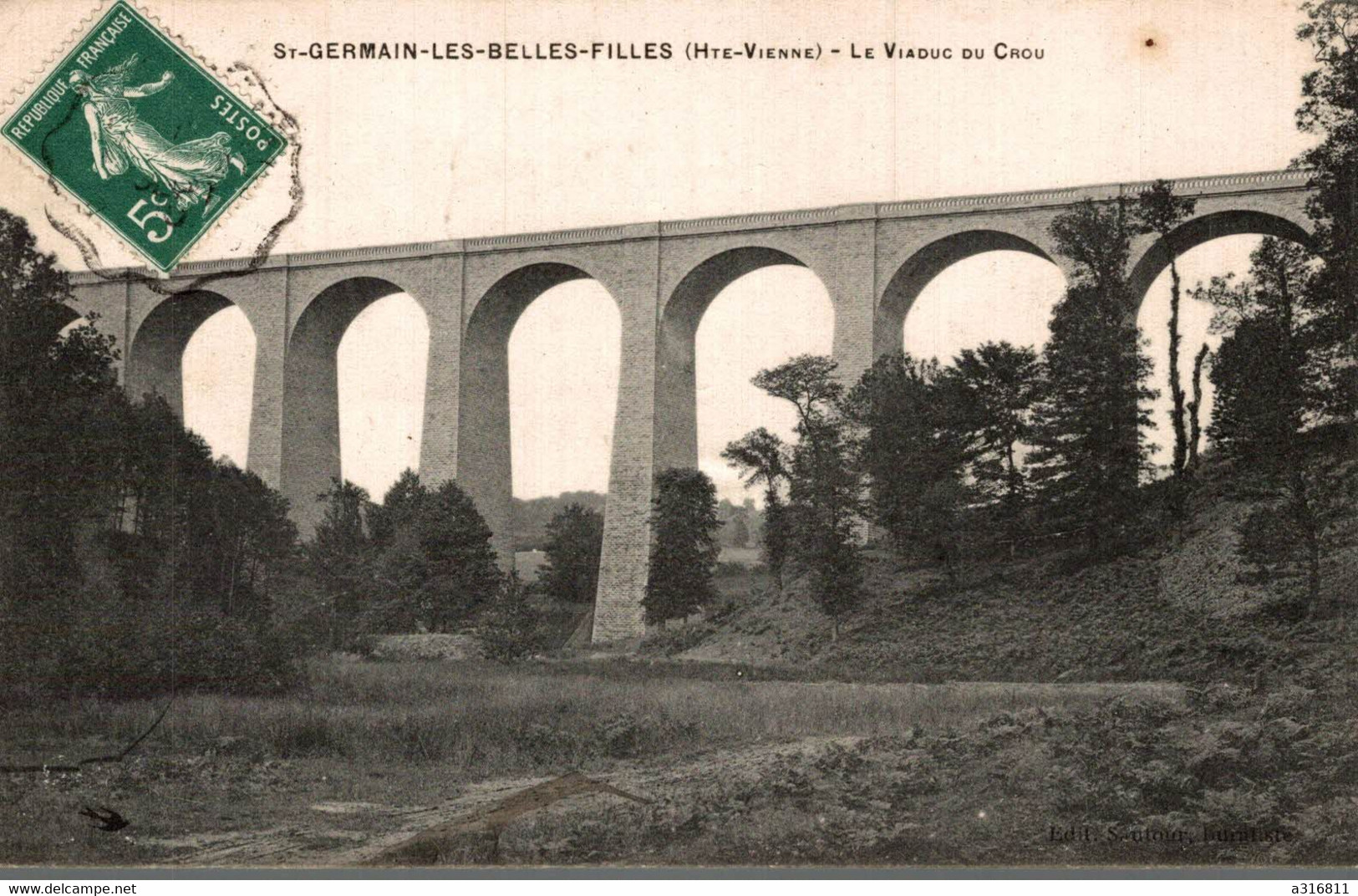 ST GERMAINLES BELLES LE VIADUC DU CROU - Saint Germain Les Belles