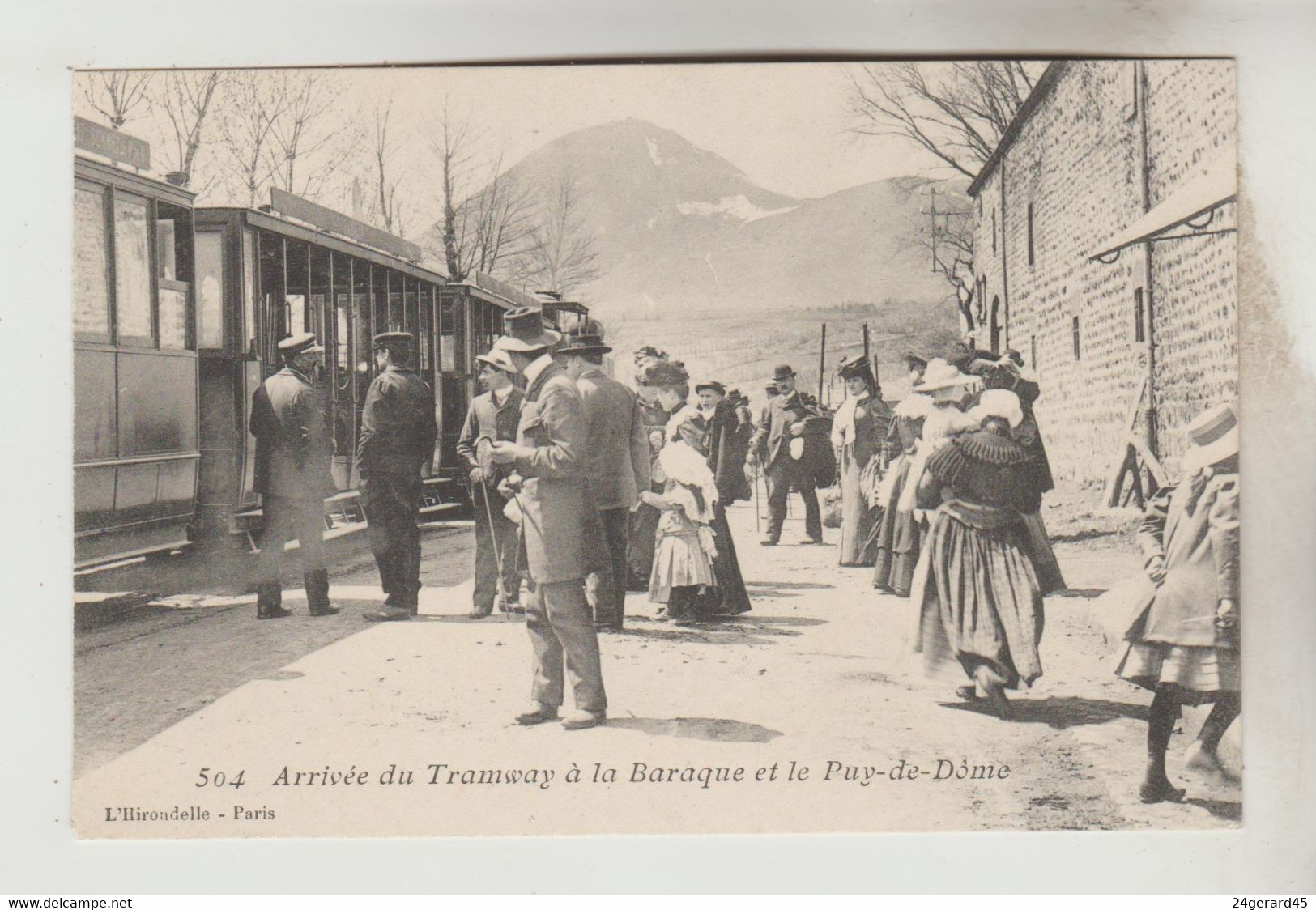 CPA ORCINES (Puy De Dôme) - LA BARAQUE : Arrivée Du Tramway à LA BARAQUE Et Le Puy De Dôme - Other & Unclassified