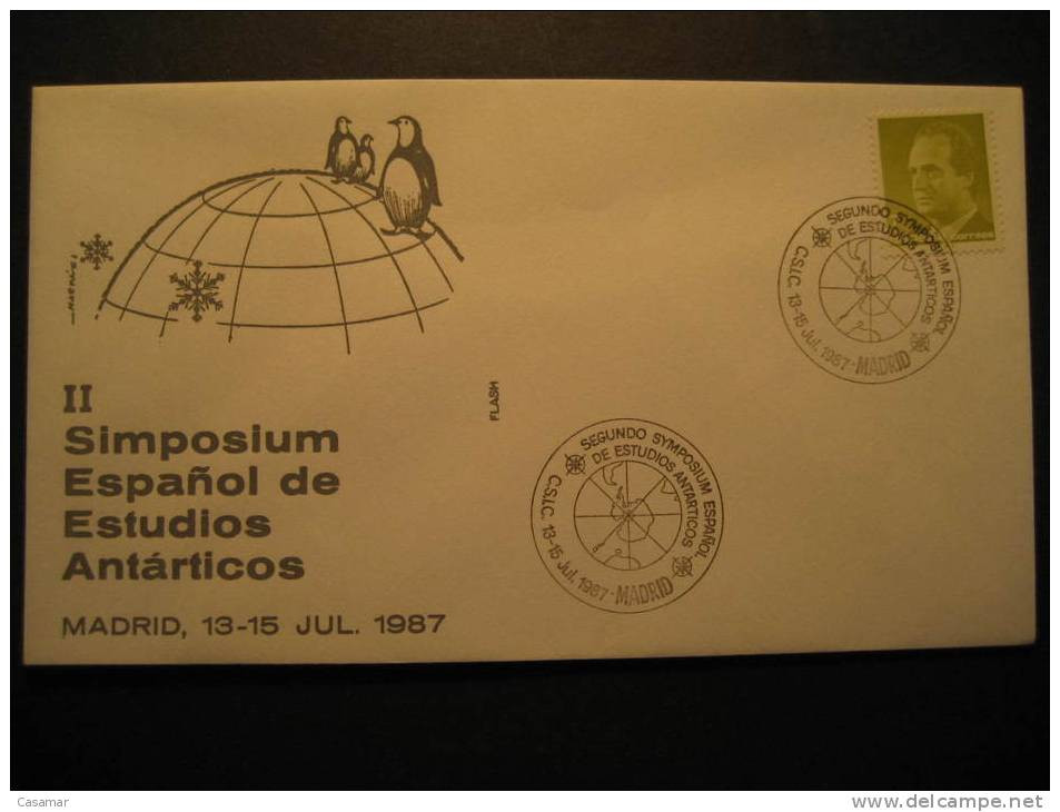 Second Spanish Research Symposoum 1987 CSIC Antartida Penguin Pinguins Pingouin Cover - Sonstige & Ohne Zuordnung