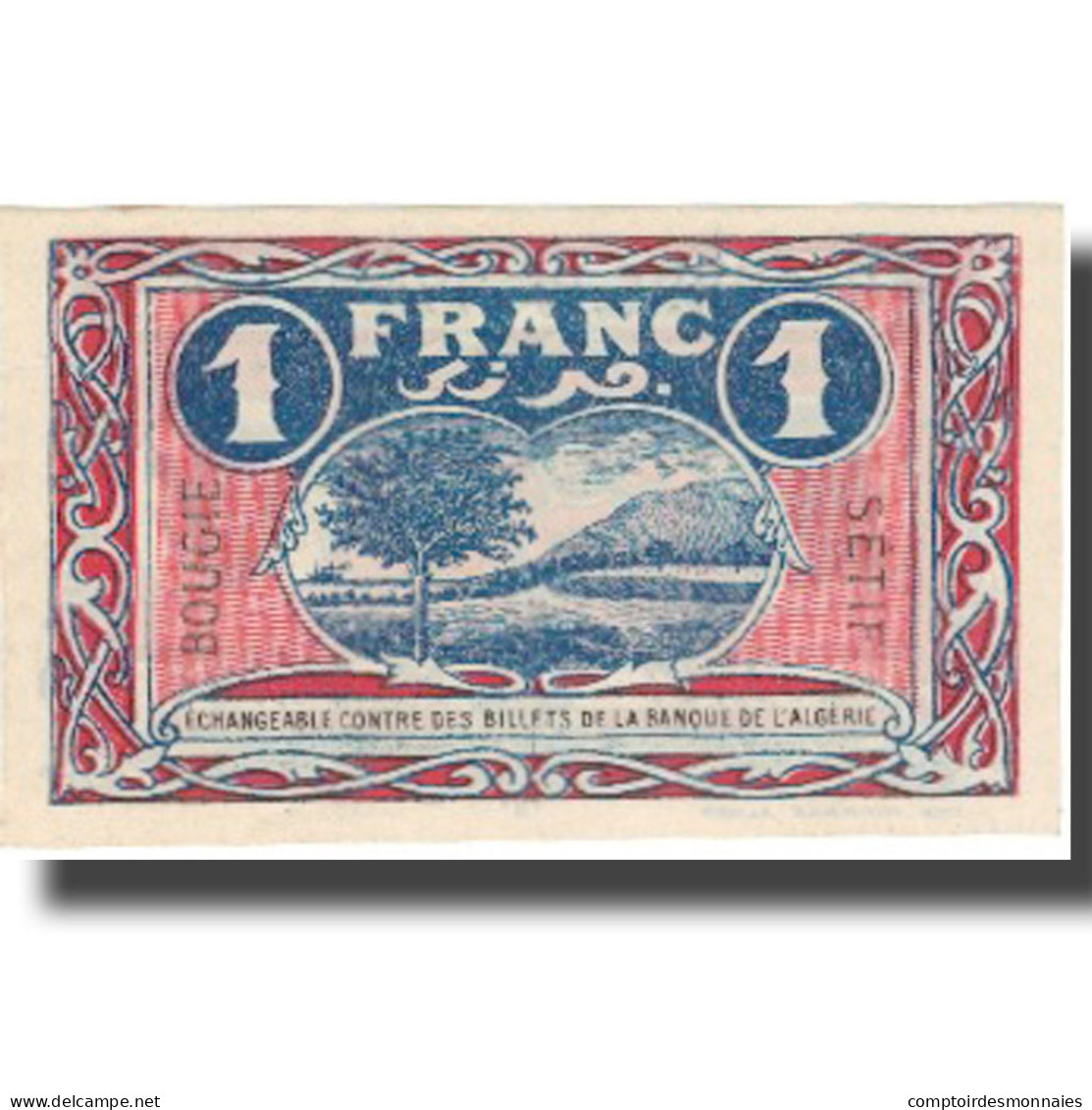 Billet, Algeria, 1 Franc, Chambre De Commerce, 1918, 1918-03-09, SPL - Algérie