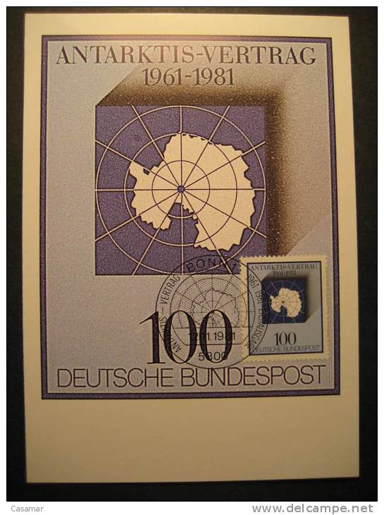 GERMANY 1981 20 Anv German Antartic Research Maximum Card Maxime - Other & Unclassified