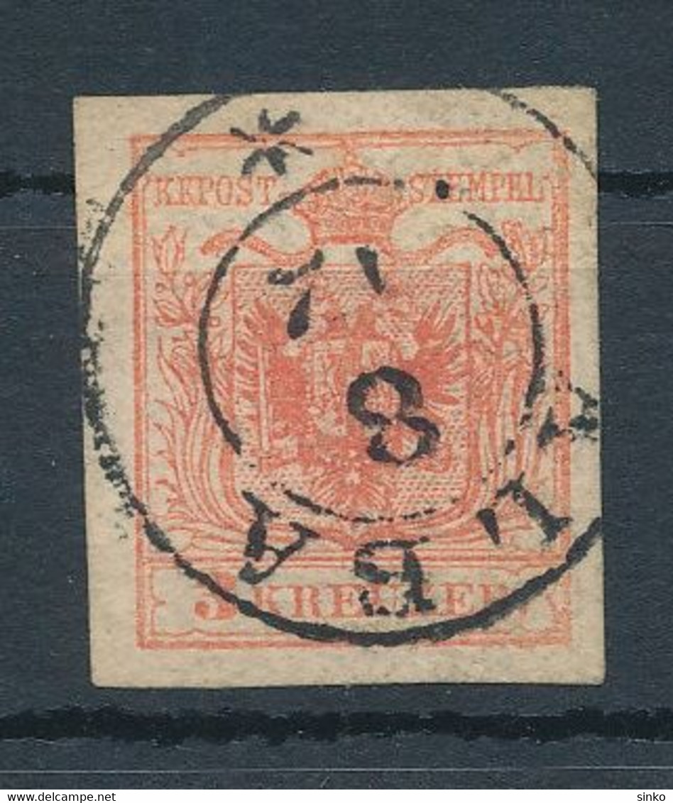 1850. Typography 3kr Stamp, ALBA - ...-1867 Voorfilatelie