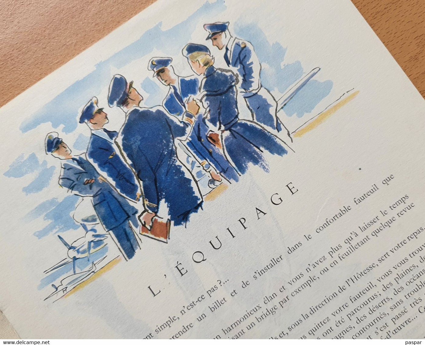 Brochure Air France - L'équipage - 1948 - Pubblicità