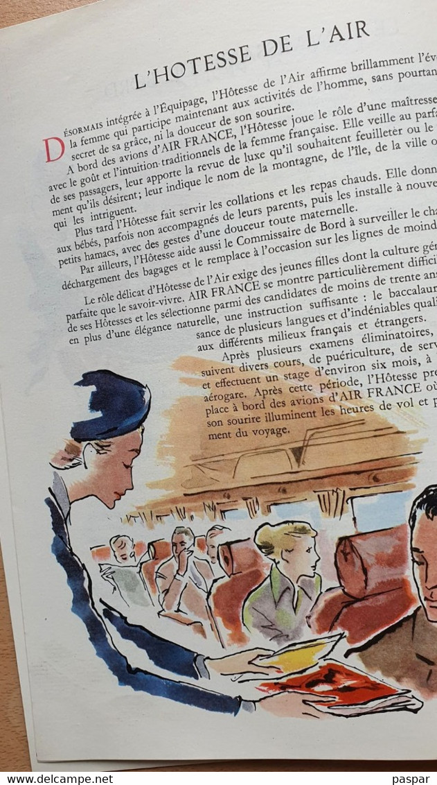 Brochure Air France - L'équipage - 1948 - Werbung