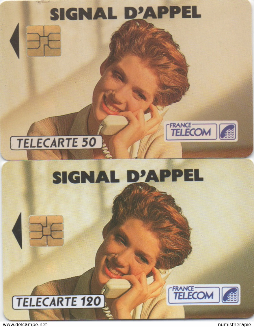 Lot De 2 Télécartes : Signal D'Appel 1992 : 50 Et 120 Unités - Téléphones