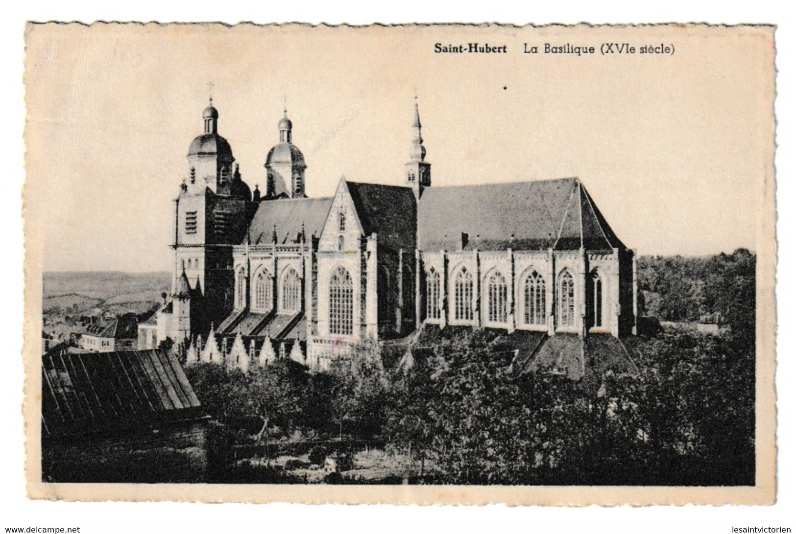 ST HUBERT BASILIQUE VUE DU SUD - Saint-Hubert