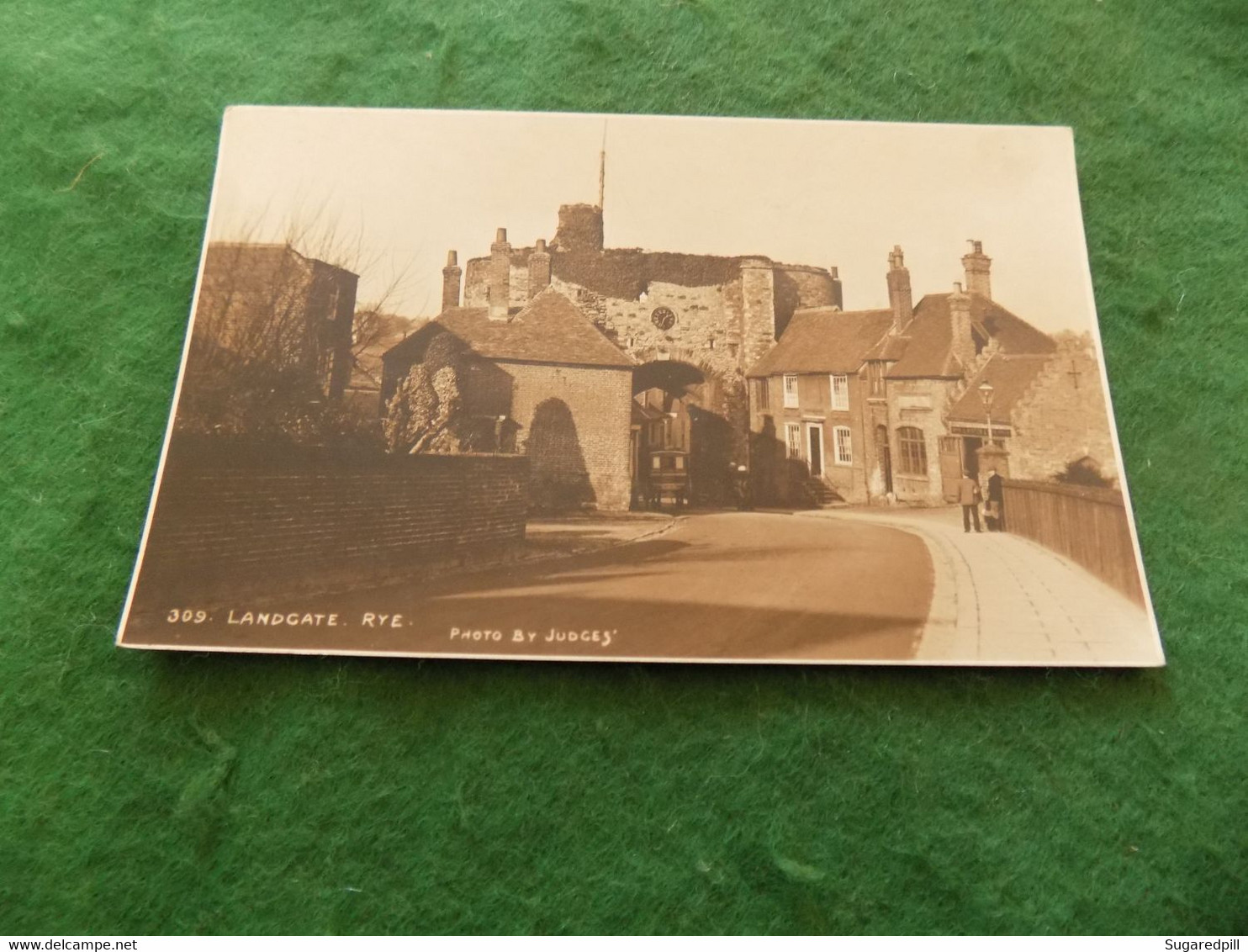 VINTAGE UK SUSSEX: RYE Landgate Sepia Judges - Rye